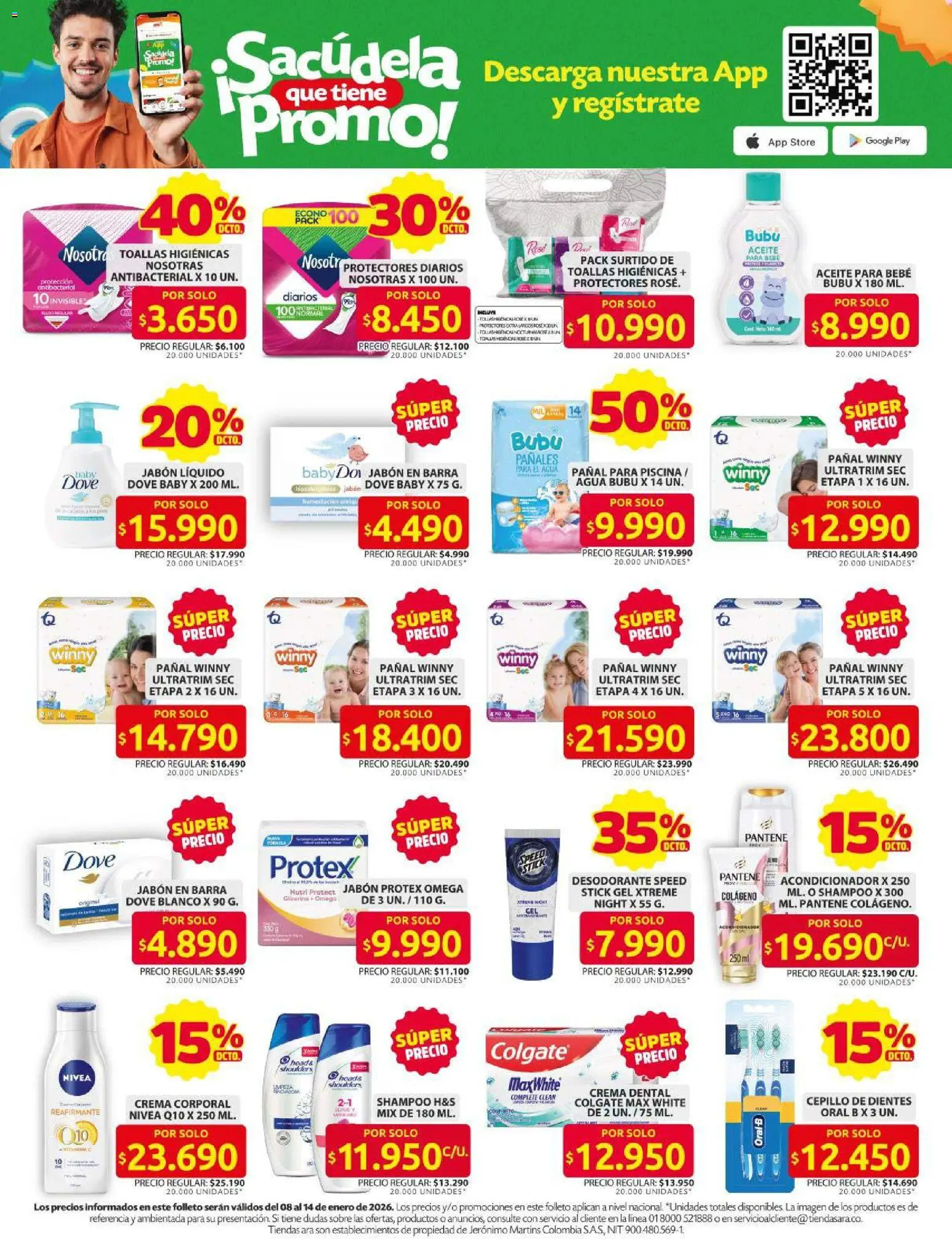 Ara revista - valida desde el 08.01.2026 | Página: 8 | Productos: Piscina, Crema, Protectores diarios, Acondicionador