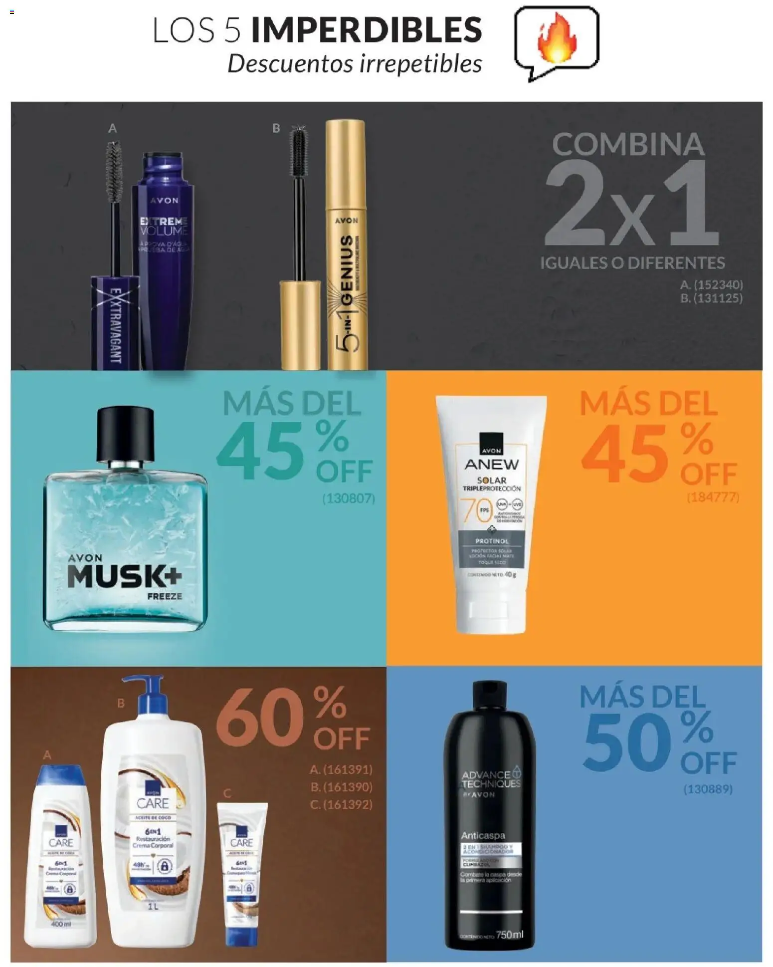 Catálogo Avon válido desde 01.02.2026 | Página: 3 | Productos: Acondicionador, Aceite, Crema