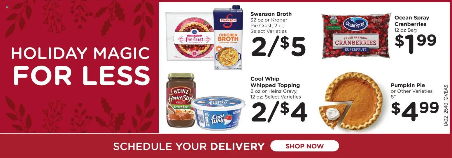 Kroger Ad - valid from 05.11.2025 | Page: 5 | Products: Beef, Pumpkin Pie, Pumpkin, Bag