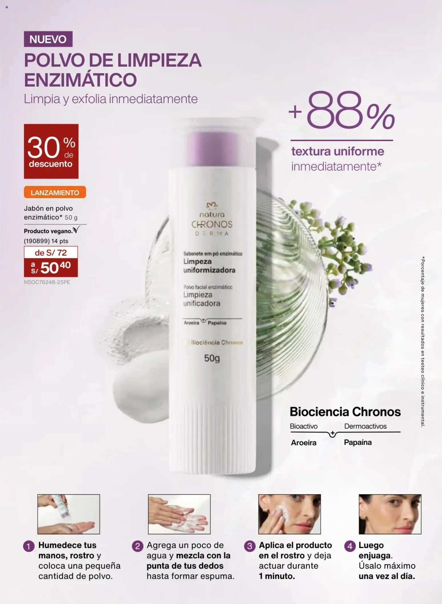 Catálogo Natura válido desde 18.02.2026 | Página: 60 | Productos: Jabón, Jabón en polvo, Polvo