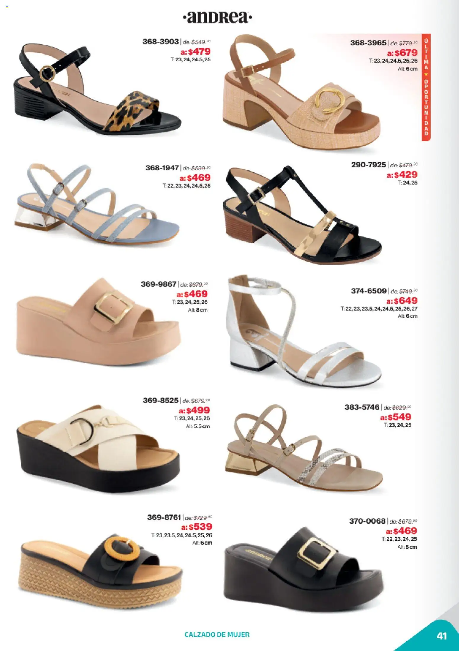 Nuevas ofertas de Andrea válidas en toda la República Mexicana desde el 02.11.2025. ¡Encuentra las mejores ofertas en Andrea catálogo Outlet! | Página: 41