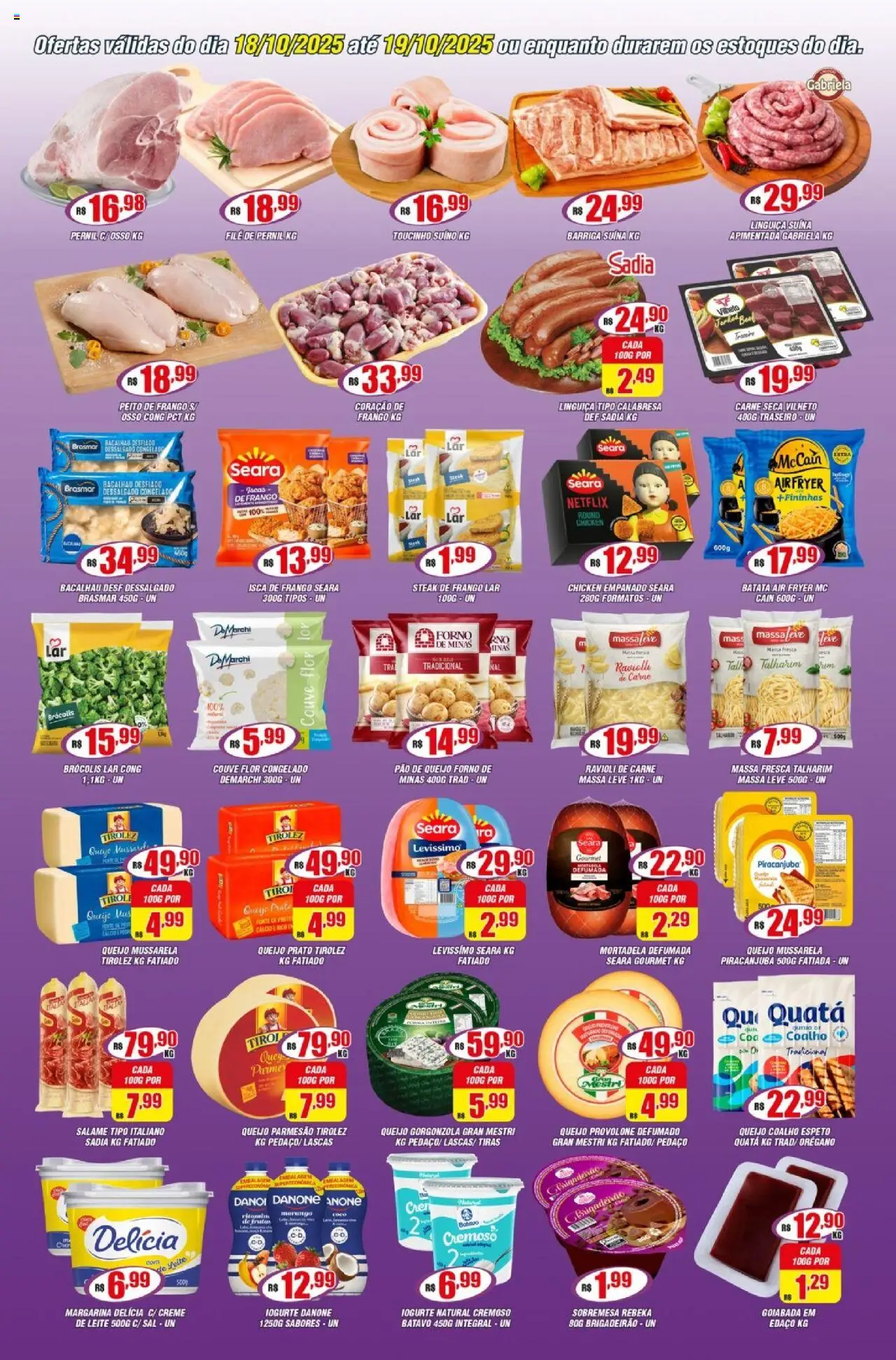 Violeta Supermercados Folheto - válido de 18.10.2025 | Página: 2 | Produtos: Iogurte, Cálcio, Creme, Mussarela