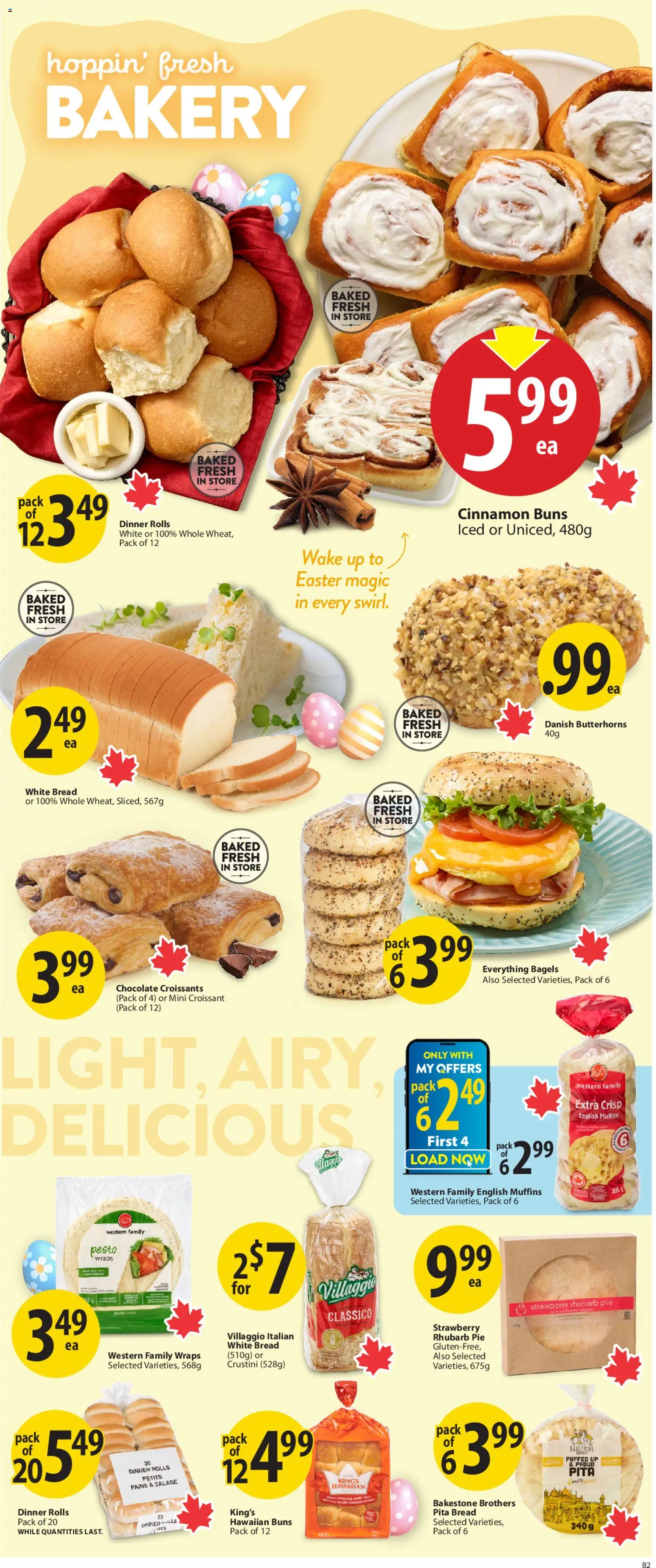 Save on foods flyer valid from 02.04.2026 | Page: 10 | Products: Bakery, Bread, Chocolate
