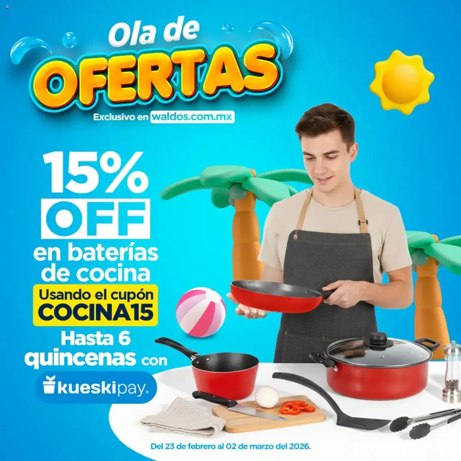 Nuevas ofertas de Waldo's válidas en toda la República Mexicana desde el 23.02.2026. ¡Encuentra las mejores ofertas en Waldo's catálogo! | Página: 8 | Productos: Cocina