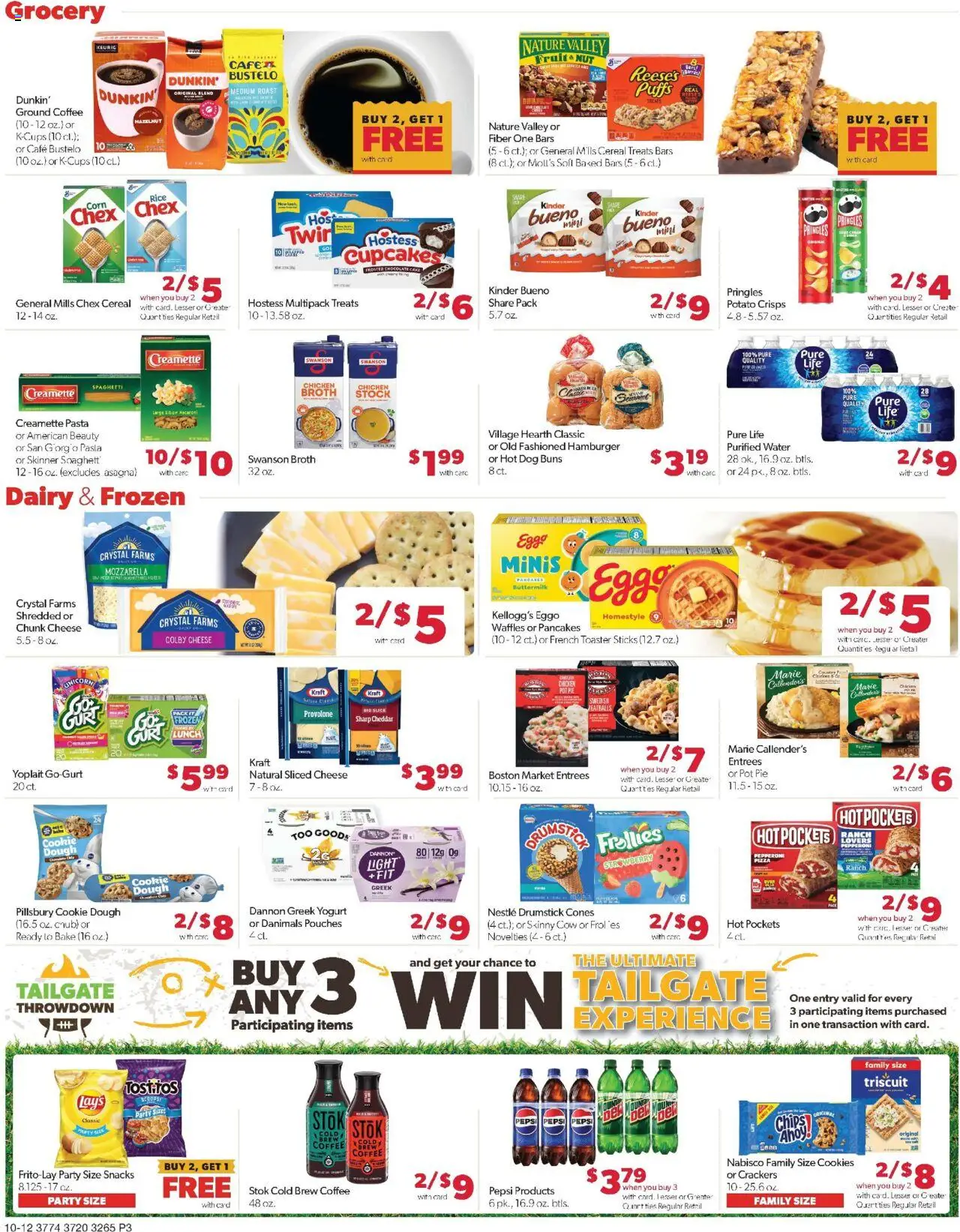 Family Fare Weekly Ad - NE - valid from 12.10.2025 | Page: 3 | Products: Coffee, Chocolate, Pizza, Chips