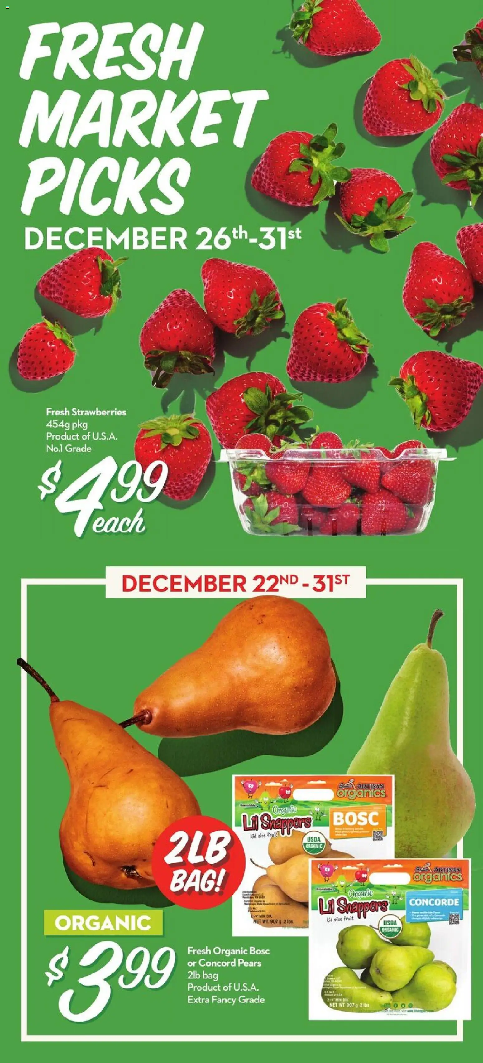 Longo's flyer valid from 26.12.2025 | Page: 2 | Products: Strawberries, Bag
