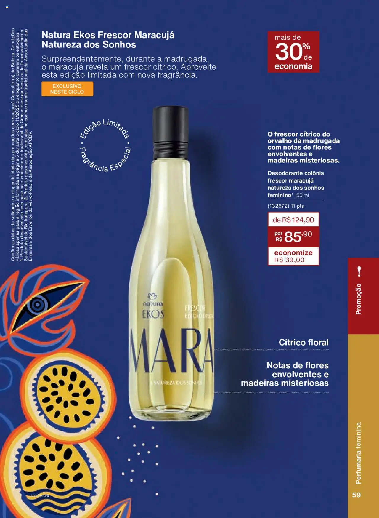 Natura Folheto - válido de 15.06.2025 | Página: 59 | Produtos: Fragrância, Madeiras, Desodorante, Base