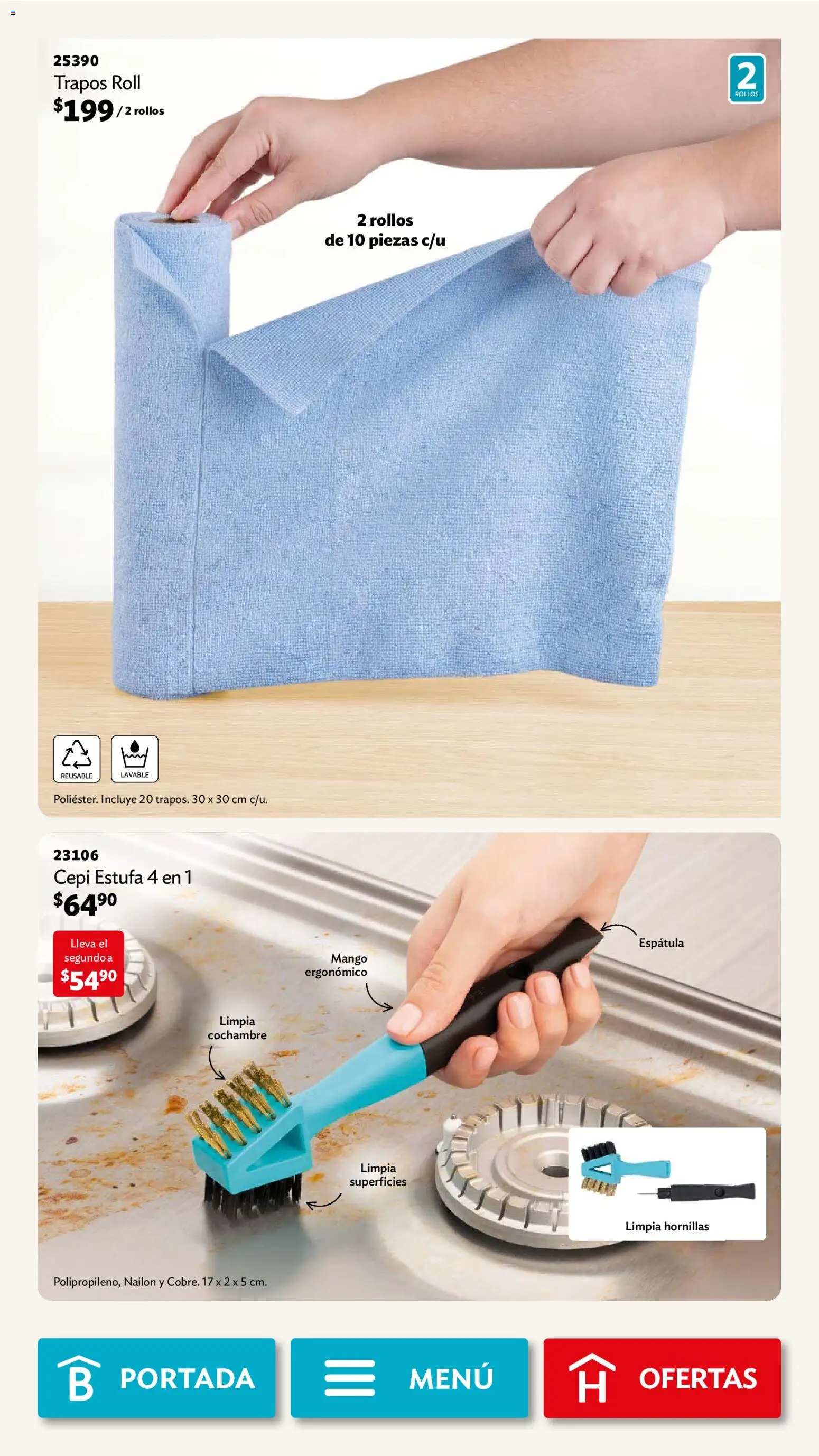 Nuevas ofertas de Betterware válidas en toda la República Mexicana desde el 03.11.2025. ¡Encuentra las mejores ofertas en Betterware campaña 11 2025! | Página: 112 | Productos: Espátula, Mango