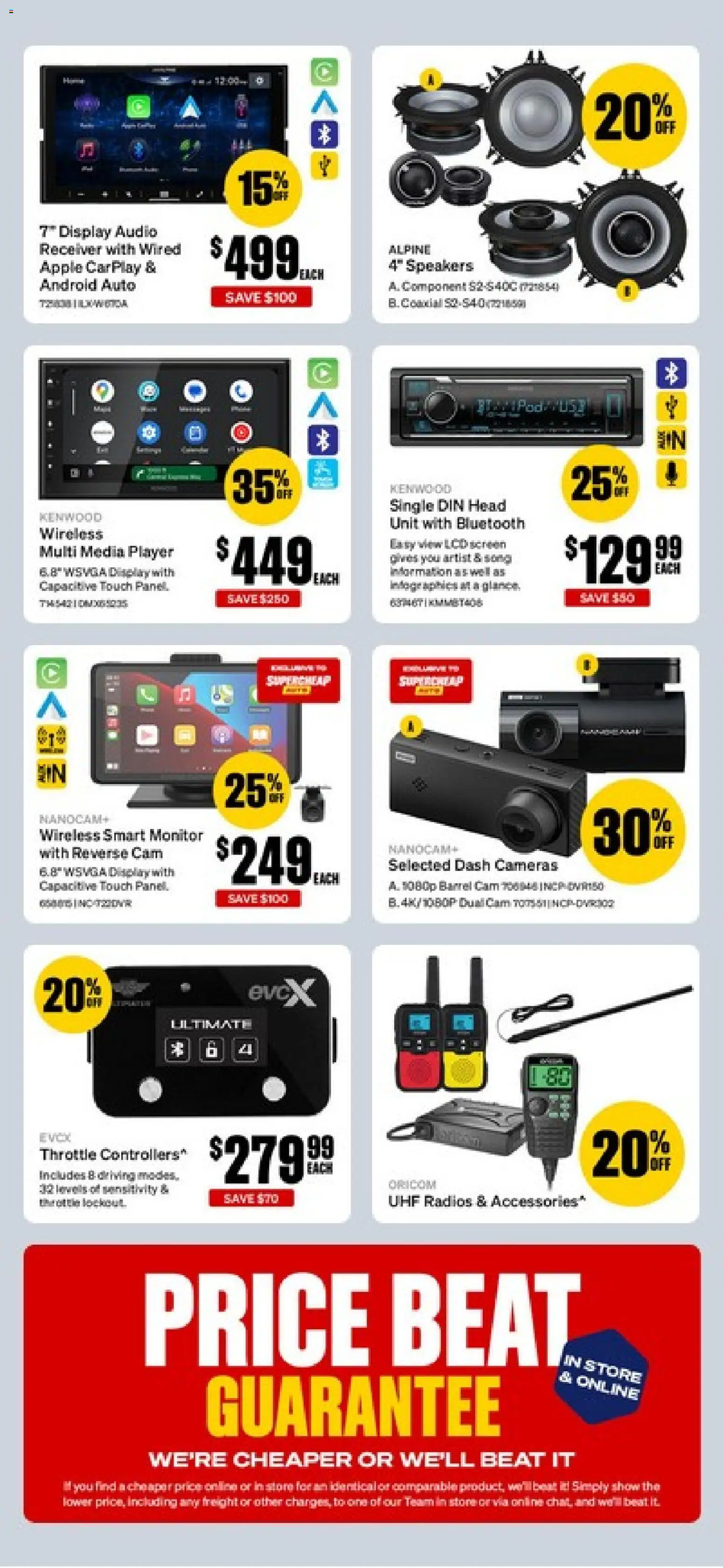 Supercheap Auto catalogue - valid from 08.04.2026 | Page: 22 | Products: Monitor, Audio, Player