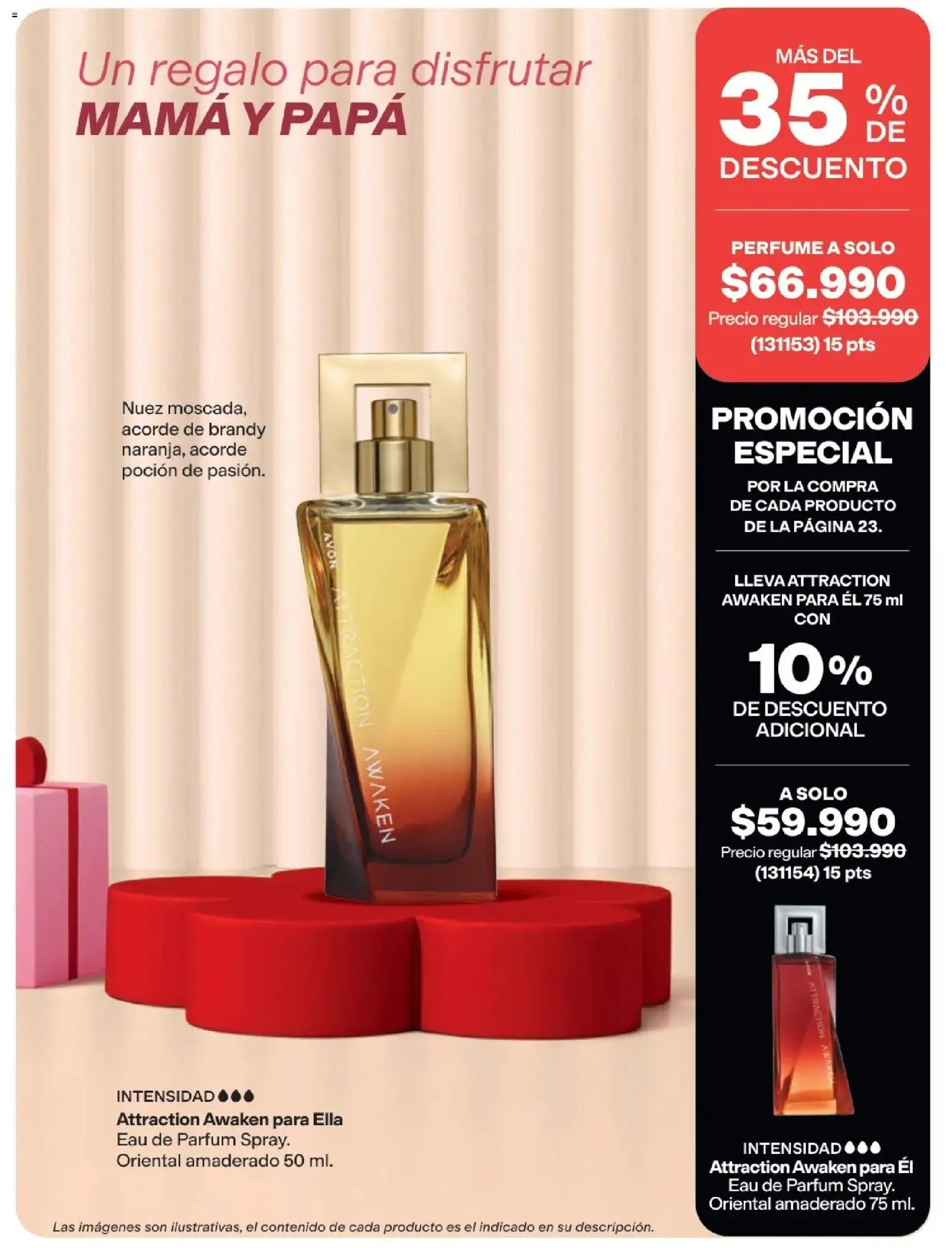 Avon revista - valida desde el 25.03.2026 | Página: 23 | Productos: Perfume, Gorro pescador, Nuez, Papa