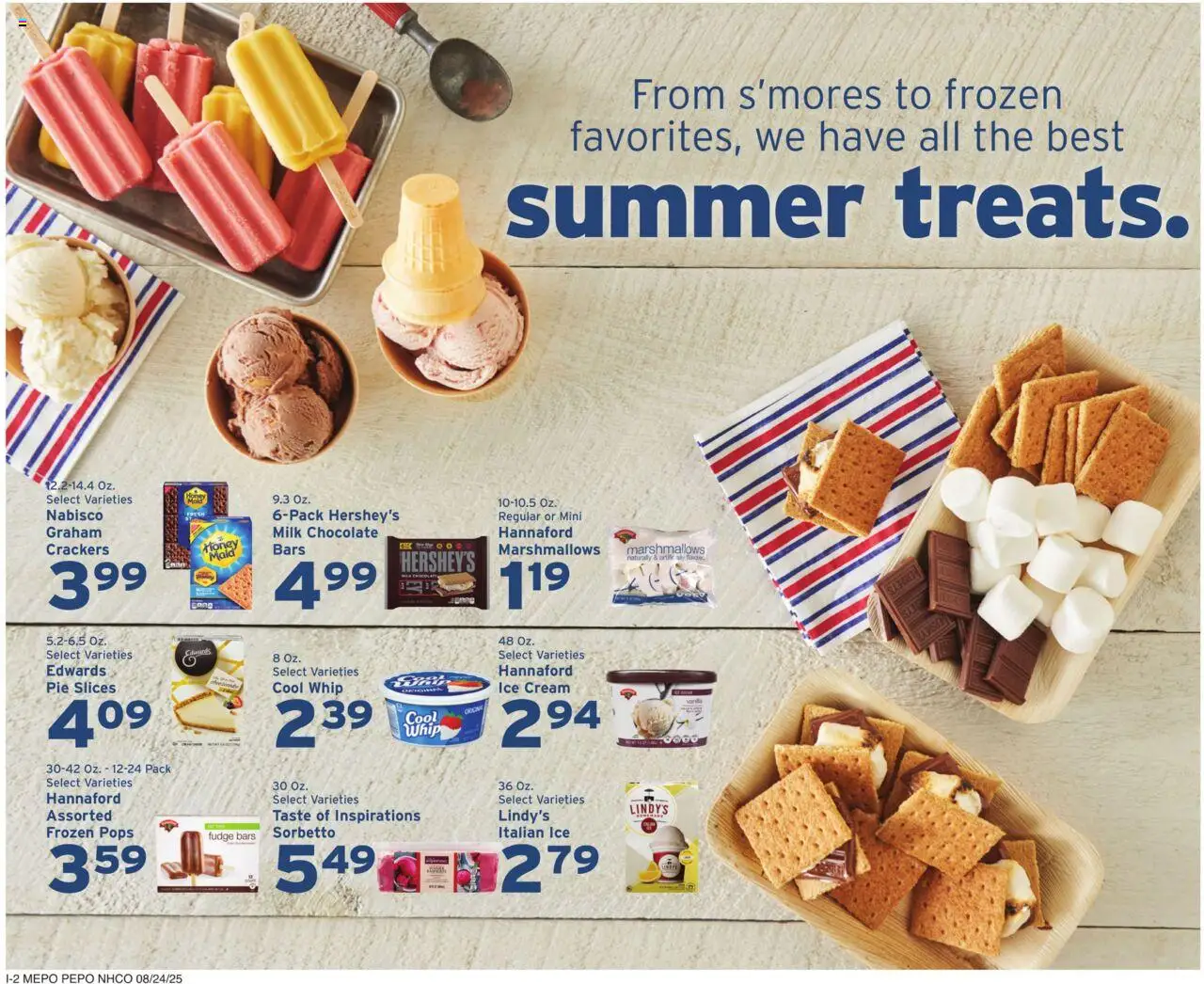 Hannaford Weekly Ad - valid from 24.08.2025 | Page: 10 | Products: Milk, Chocolate, Cream, Ice cream