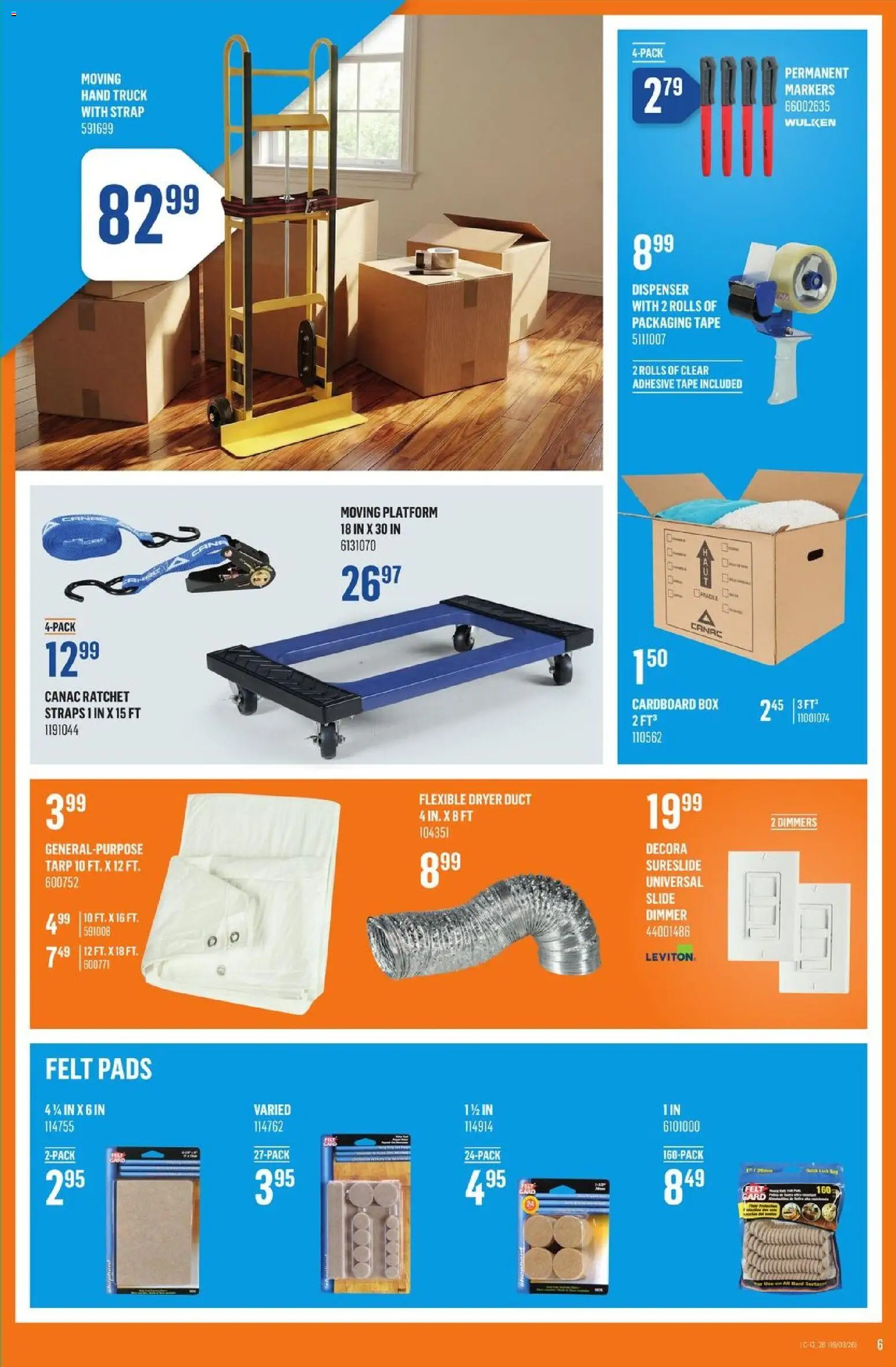 Canac flyer valid from 19.03.2026 | Page: 6 | Products: Dryer, Box