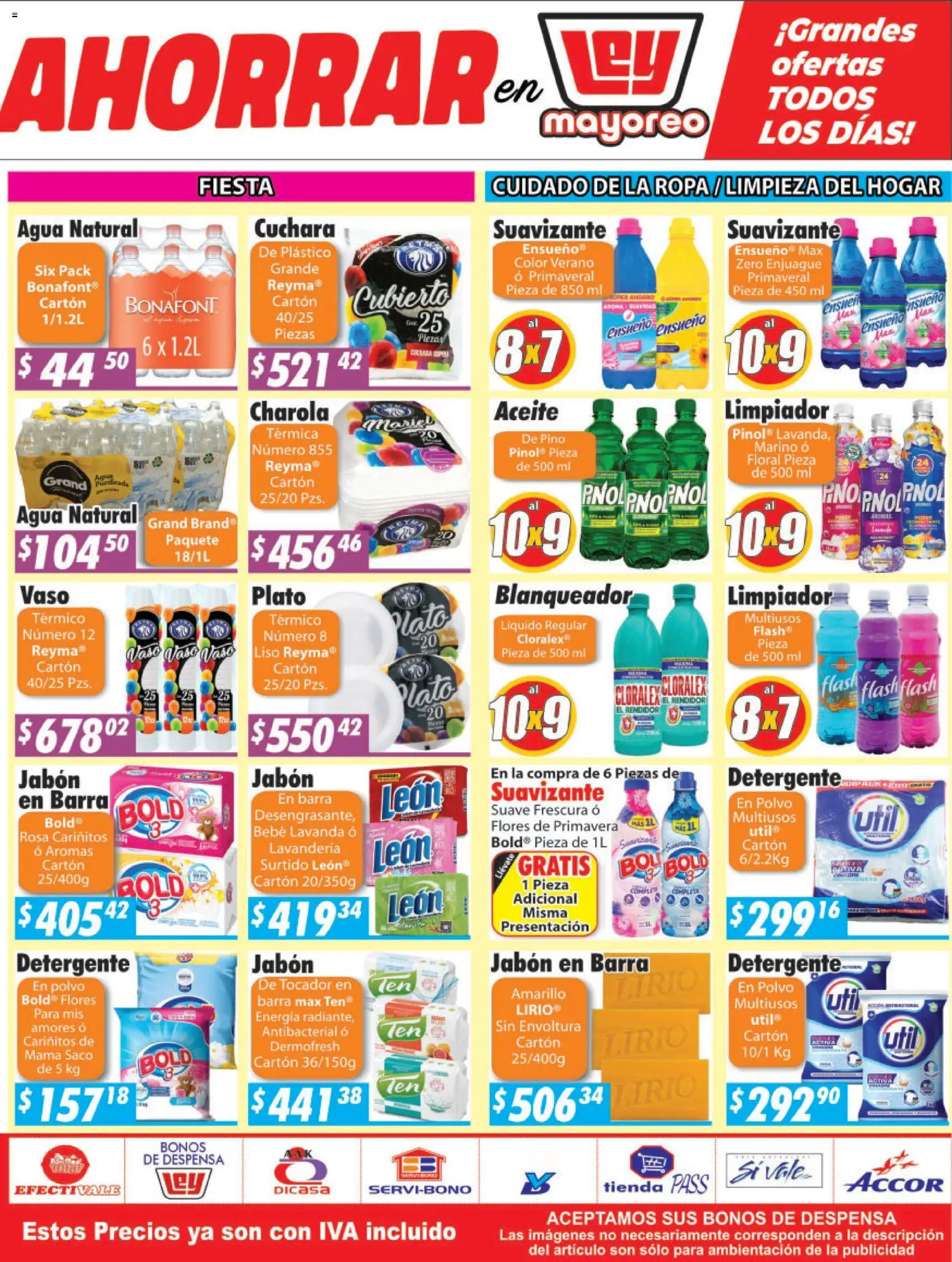 Nuevas ofertas de Casa Ley válidas en toda la República Mexicana desde el 26.01.2026. ¡Encuentra las mejores ofertas en Casa Ley folleto Sinaloa! | Página: 4 | Productos: Limpiador, Ropa, Polvo, Jabón
