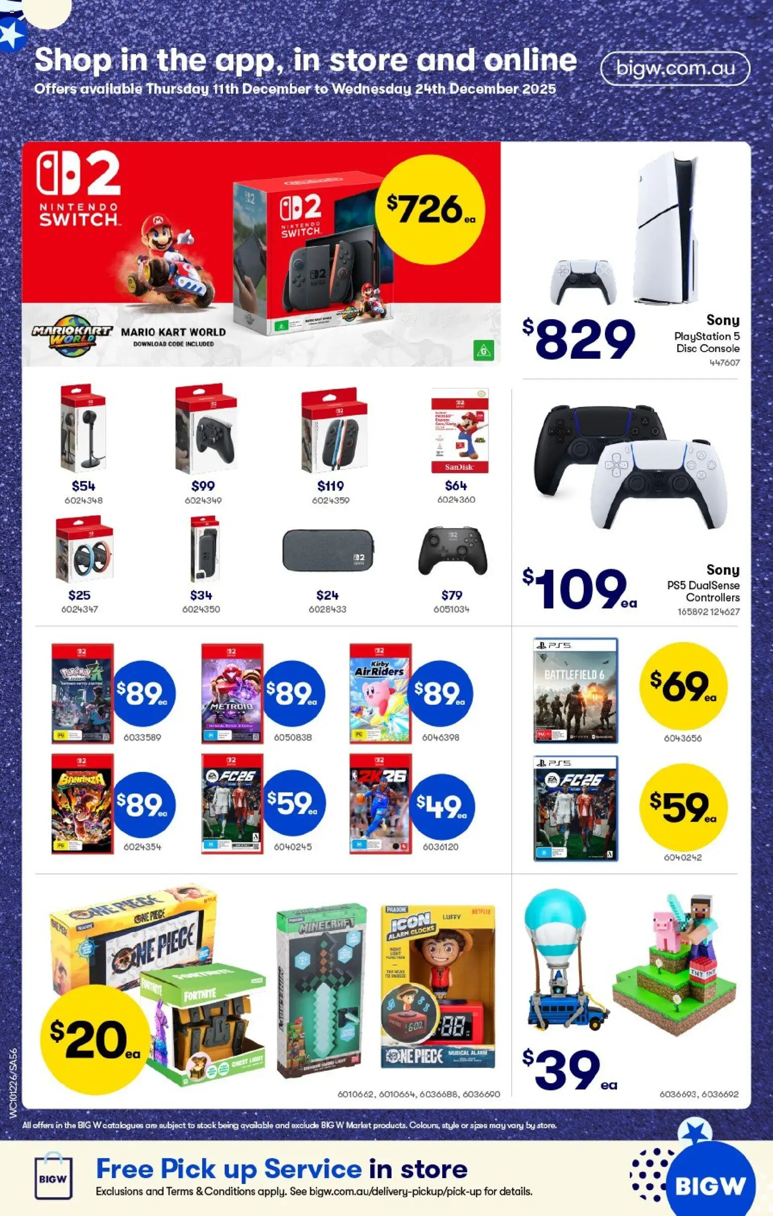 Woolworths catalogue - valid from 10.12.2025 | Page: 56 | Products: Light, One piece, Playstation