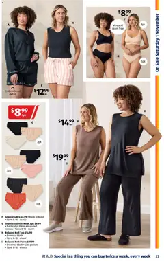 Preview of Catalogue Aldi - valid from 29.10.2025 | Page: 23 | Products: Pants, Underwear, Bra