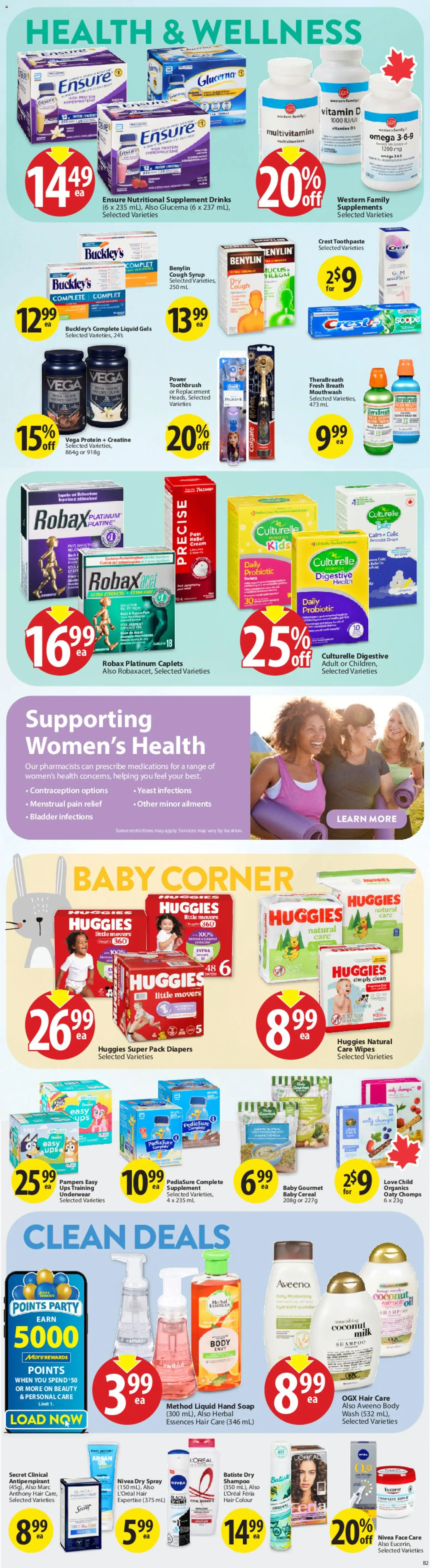 Save on foods flyer valid from 26.02.2026 | Page: 25 | Products: Cream, Soap, Mouthwash, Milk