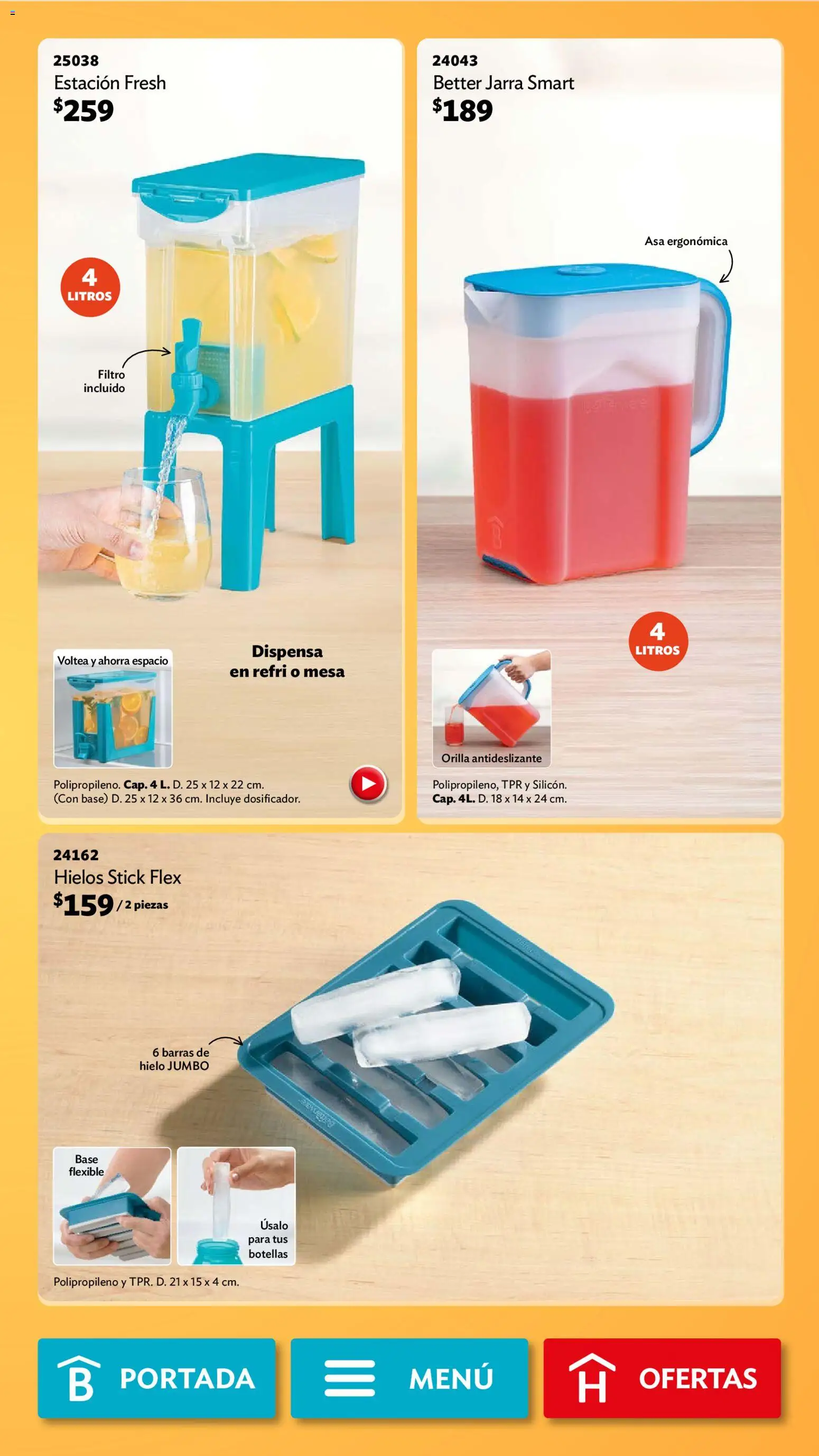 Nuevas ofertas de Betterware válidas en toda la República Mexicana desde el 04.05.2026. ¡Encuentra las mejores ofertas en Betterware campaña 5 2026! | Página: 67 | Productos: Flexible, Mesa, Jarra