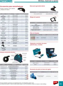 Vista previa de Makita catálogo Accesorios, nuevo folleto de la tienda, válido en México a partir del 08.07.2024 | Página: 283 | Productos: Movil, Disco, Anillo, Polvo