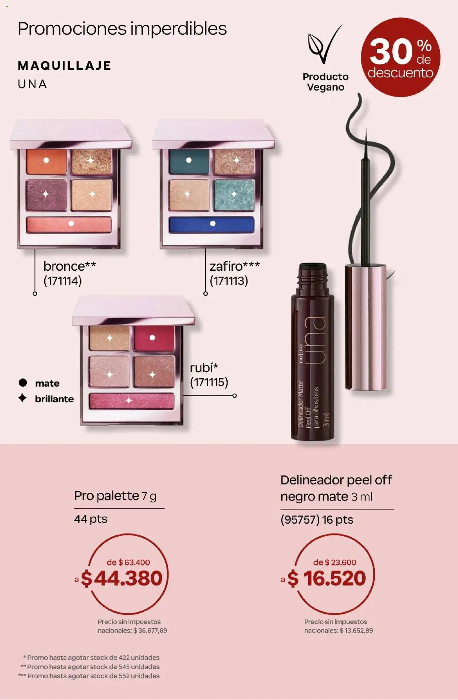 Natura Catálogo Ciclo 4/2026 │ válido desde el 01.04.2026 | Página: 48 | Productos: Mate, Maquillaje, Delineador