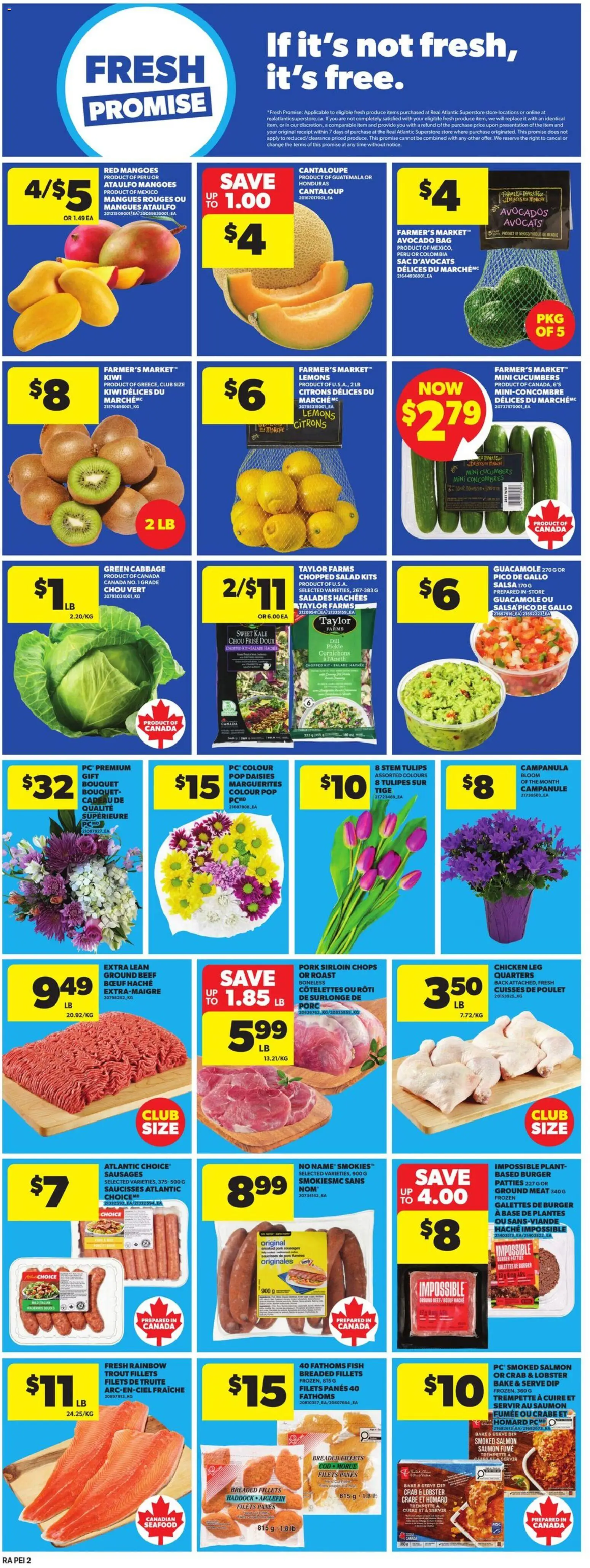 Atlantic Superstore flyer valid from 05.03.2026 | Page: 5 | Products: Kiwi, Salad, Bag, Pork