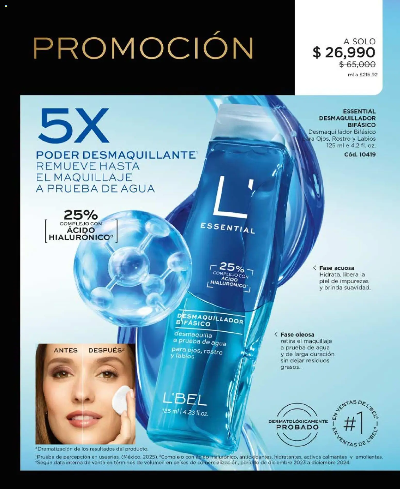 L'Bel revista - valida desde el 03.04.2026 | Página: 100 | Productos: Agua, Maquillaje, Desmaquillante