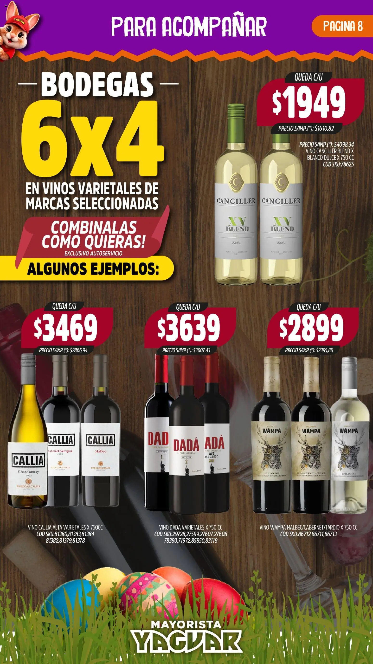 Yaguar - Dulces Pascuas Buenos Aires │ válido desde el 23.03.2026 | Página: 8 | Productos: Vino