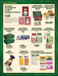 Preview of Central Market weekly ads valid from 17.12.2025 | Page: 6 | Products: Milk, Butter, Vegetables, Pear