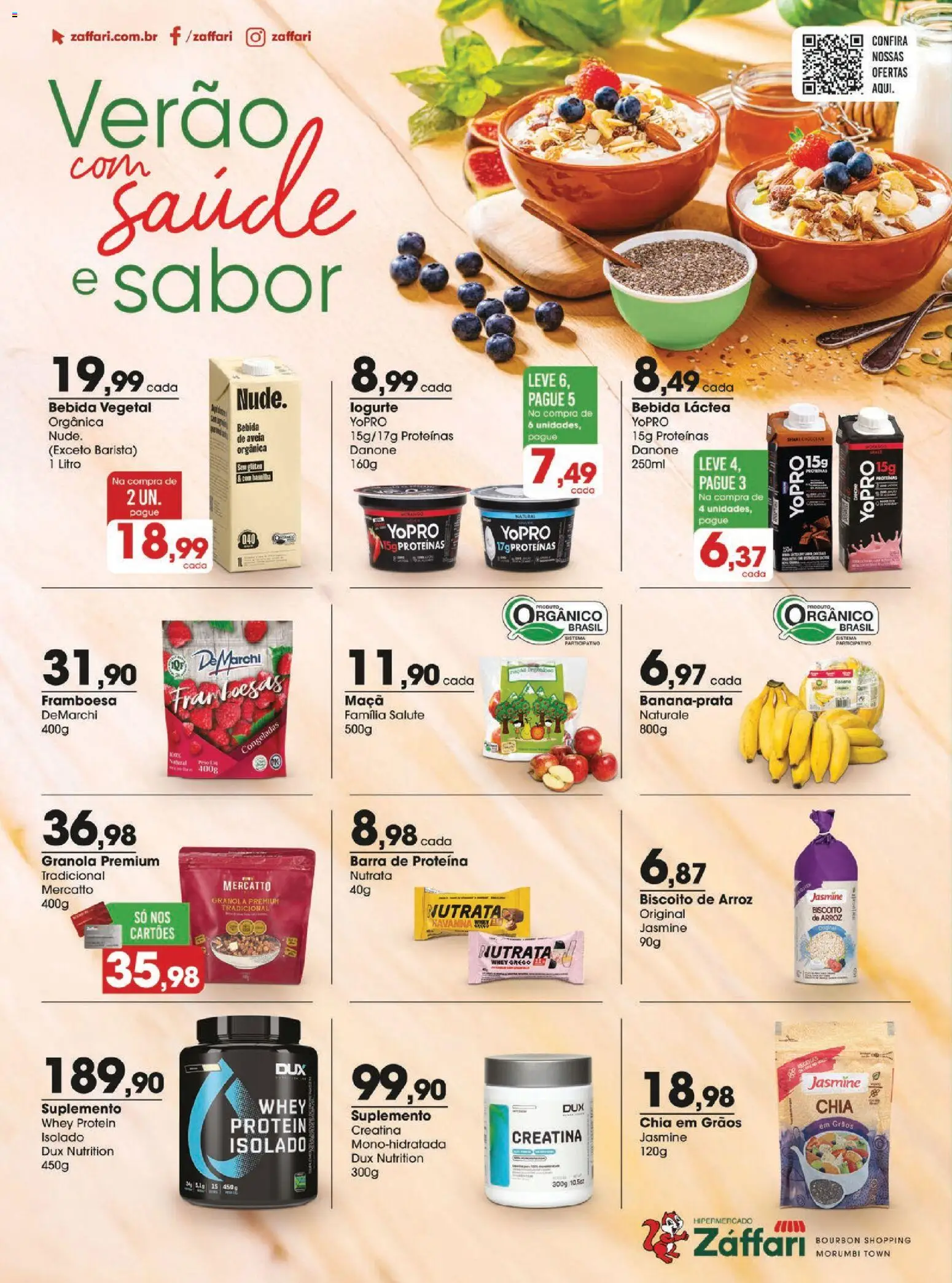 Zaffari Folheto - válido de 20.01.2026 | Página: 16 | Produtos: Arroz, Bourbon, Granola, Whey protein