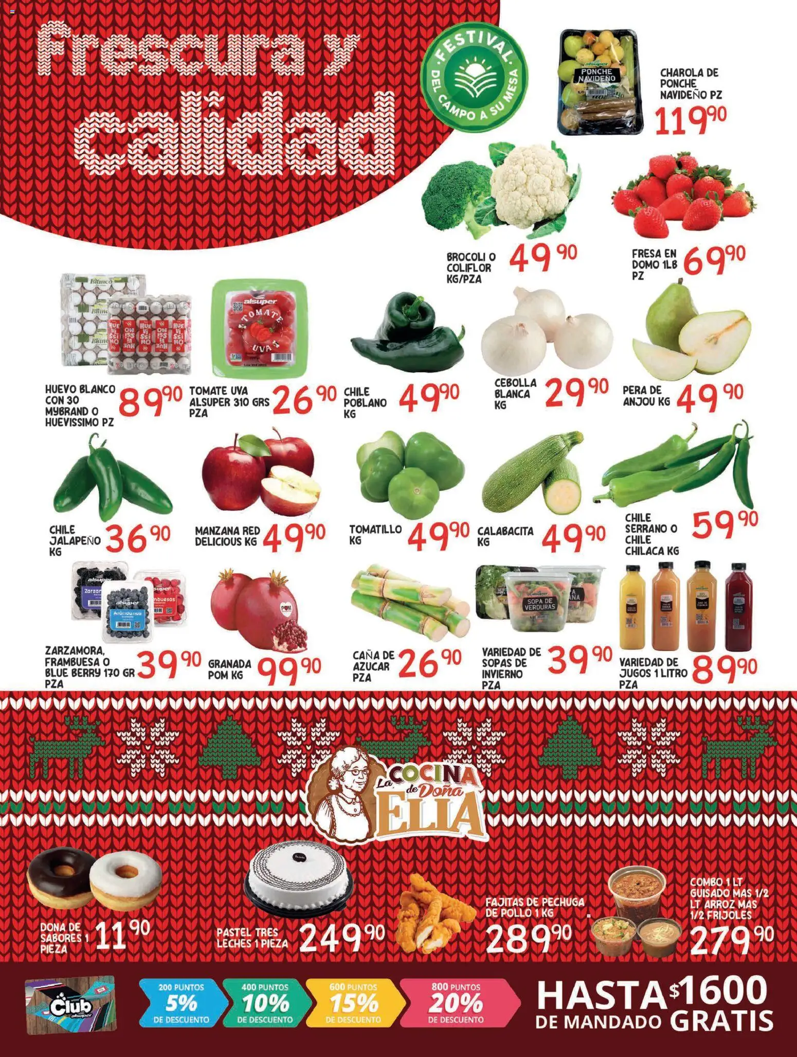 Nuevas ofertas de Alsuper válidas en toda la República Mexicana desde el 09.12.2025. ¡Encuentra las mejores ofertas en Alsuper folleto Saltillo! | Página: 2 | Productos: Pollo, Cebolla, Pera, Cocina