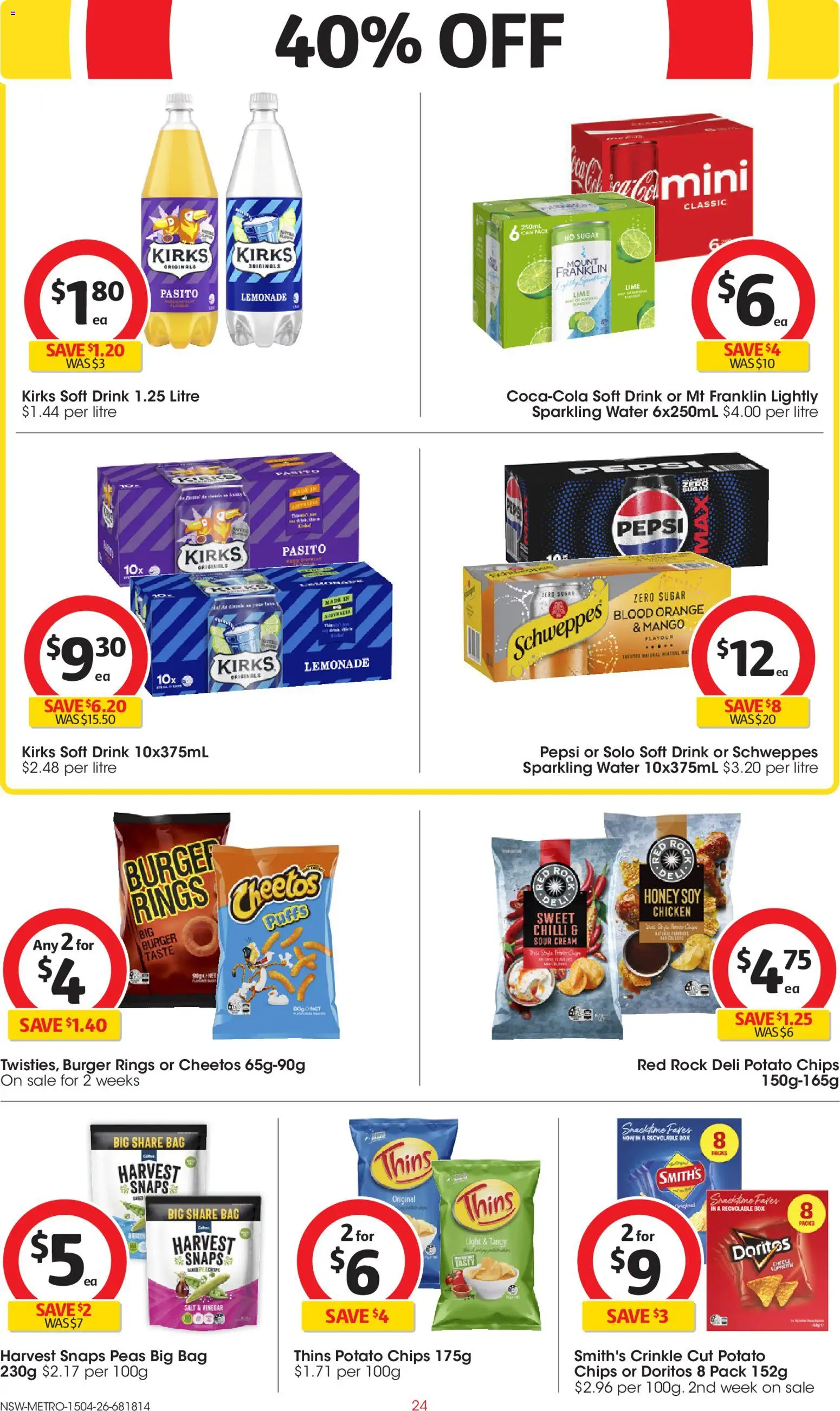 Coles catalogue - valid from 15.04.2026 | Page: 24 | Products: Box, Cheese, Pepsi, Chilli
