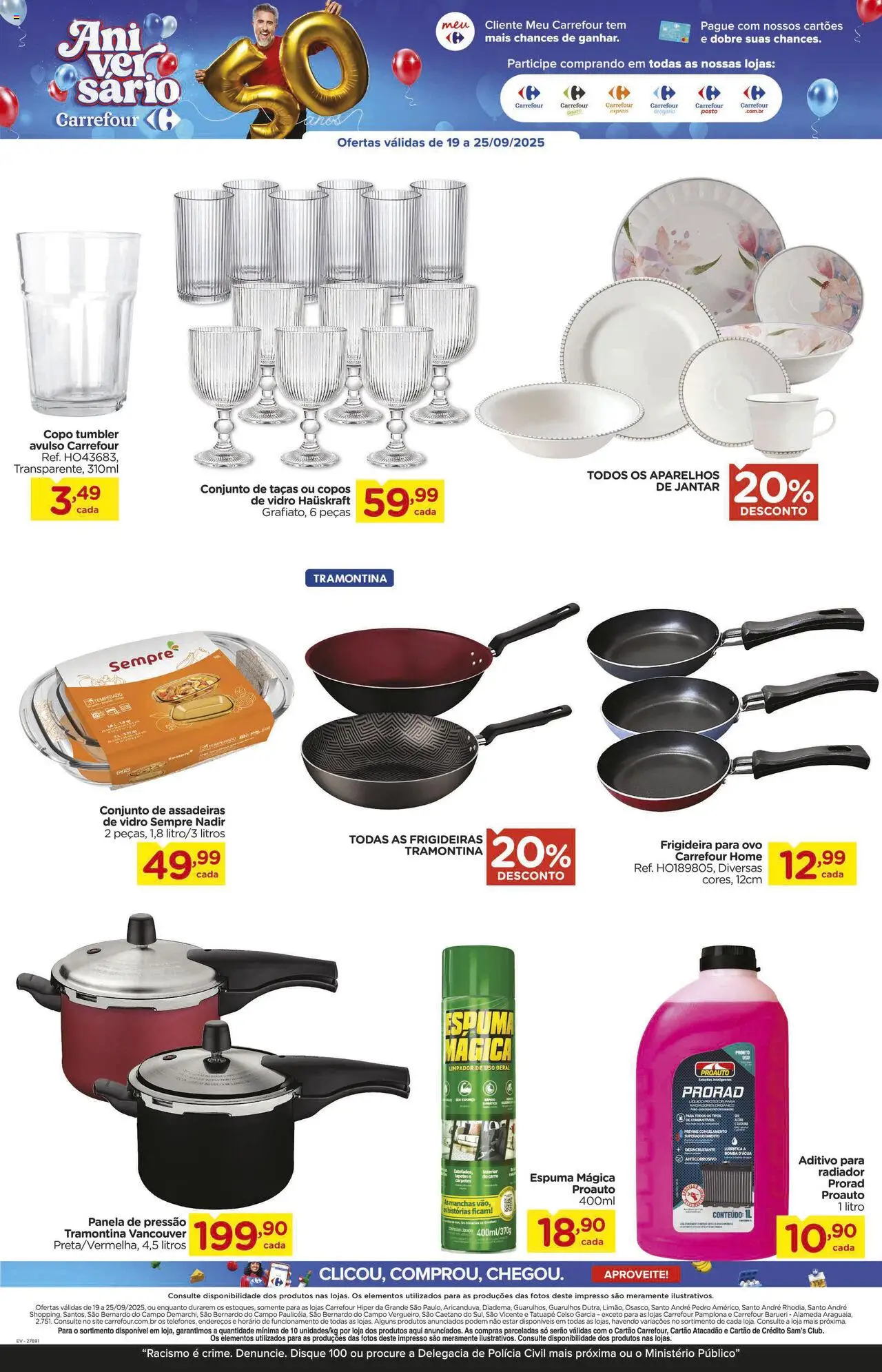 Carrefour Folheto - válido de 19.09.2025 | Página: 18 | Produtos: Frigideira, Hauskraft, Panela, Radiador