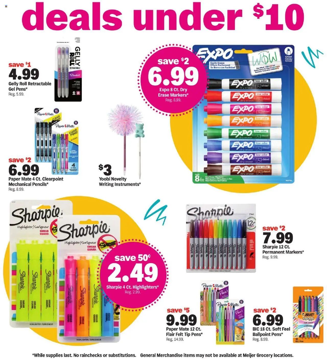 Meijer Back to Class for Less - valid from 10.08.2025 | Page: 2 | Products: Highlighter, Chisel