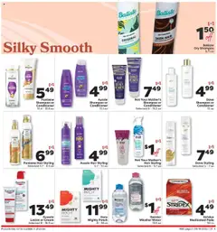 Preview of Weis weekly ads valid from 18.09.2025 | Page: 5 | Products: Shampoo, Hair spray, Pads, Cream
