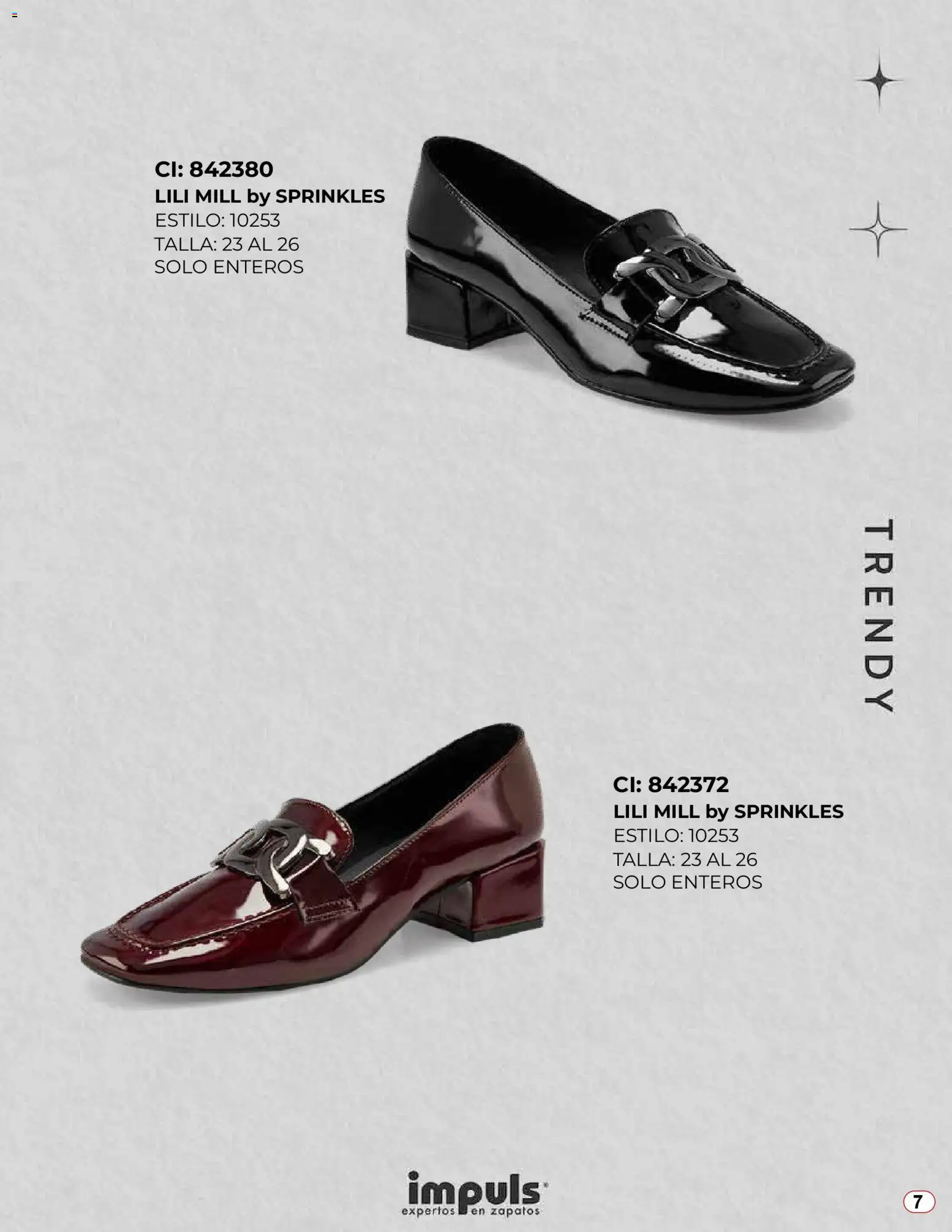 Nuevas ofertas de Impuls válidas en toda la República Mexicana desde el 04.11.2025. ¡Encuentra las mejores ofertas en Impuls catálogo Lo Más Trendy 2025! | Página: 7 | Productos: Zapatos