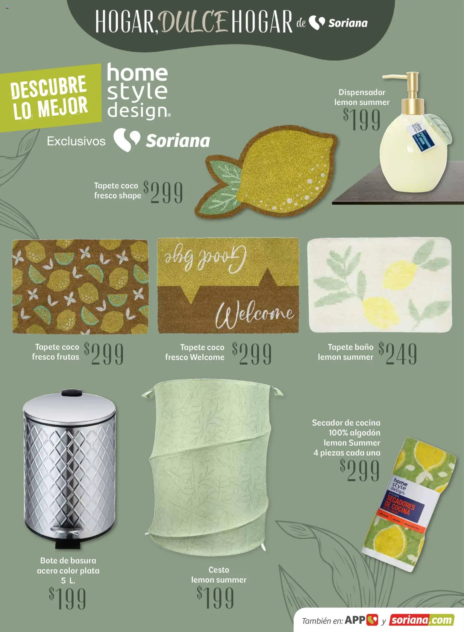 Nuevas ofertas de Soriana válidas en toda la República Mexicana desde el 15.04.2026. ¡Encuentra las mejores ofertas en Soriana Hogar Dulce Hogar Híper Nacional! | Página: 23 | Productos: Cocina, Algodón, Baño, Tapete