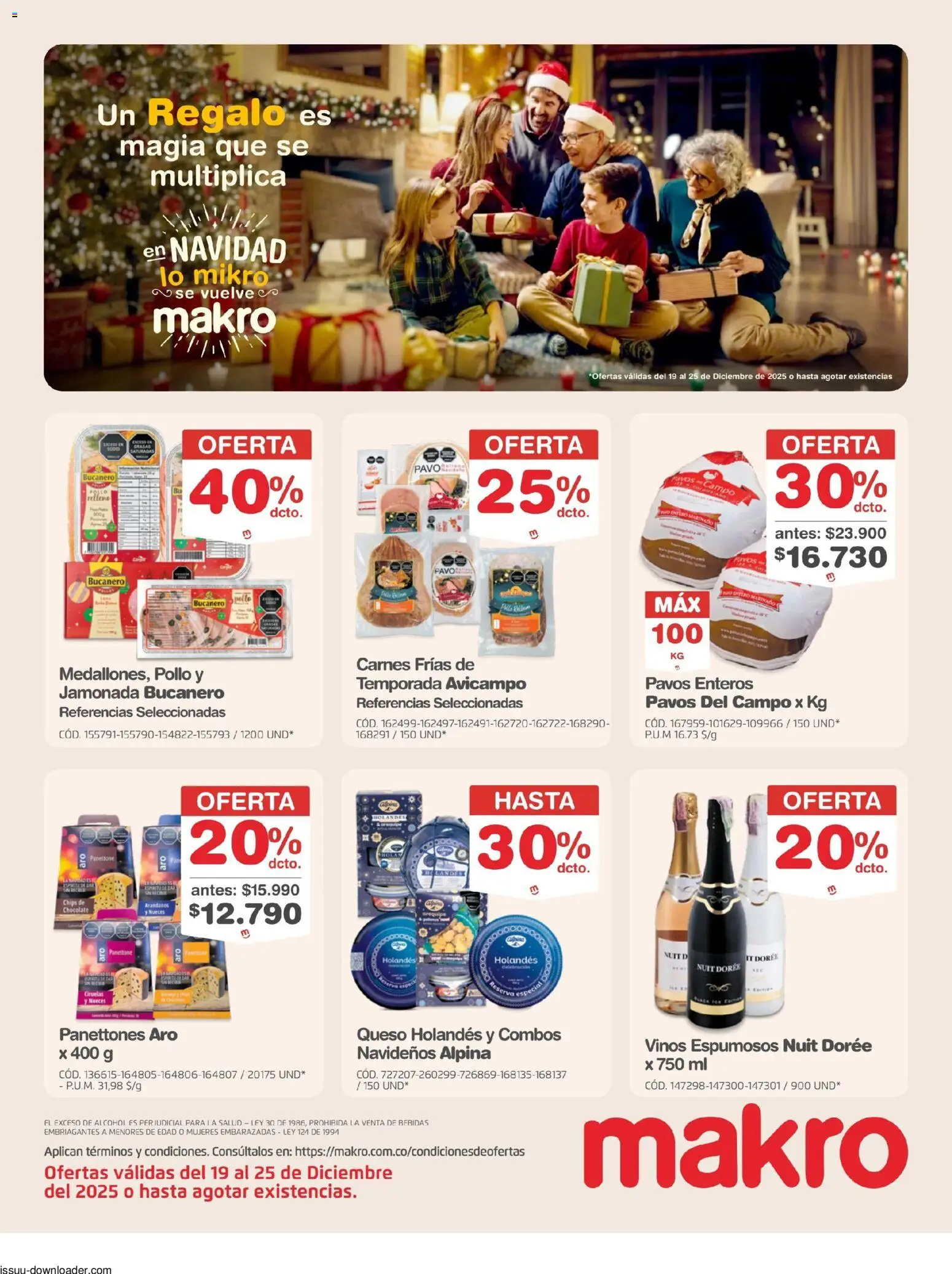 Makro revista - valida desde el 19.12.2025 | Página: 1 | Productos: Pollo, Nueces, Queso, Tintura