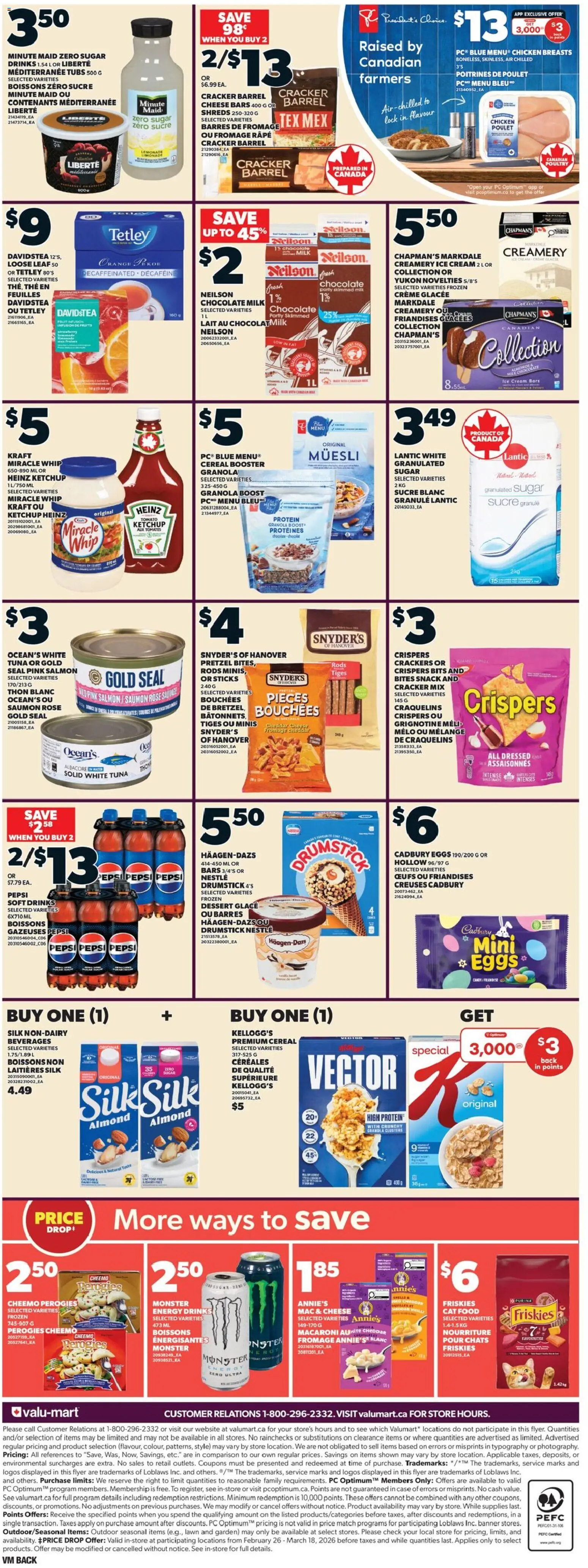 Valu Mart flyer valid from 05.03.2026 | Page: 2 | Products: PC, Case, Cheese, Chicken