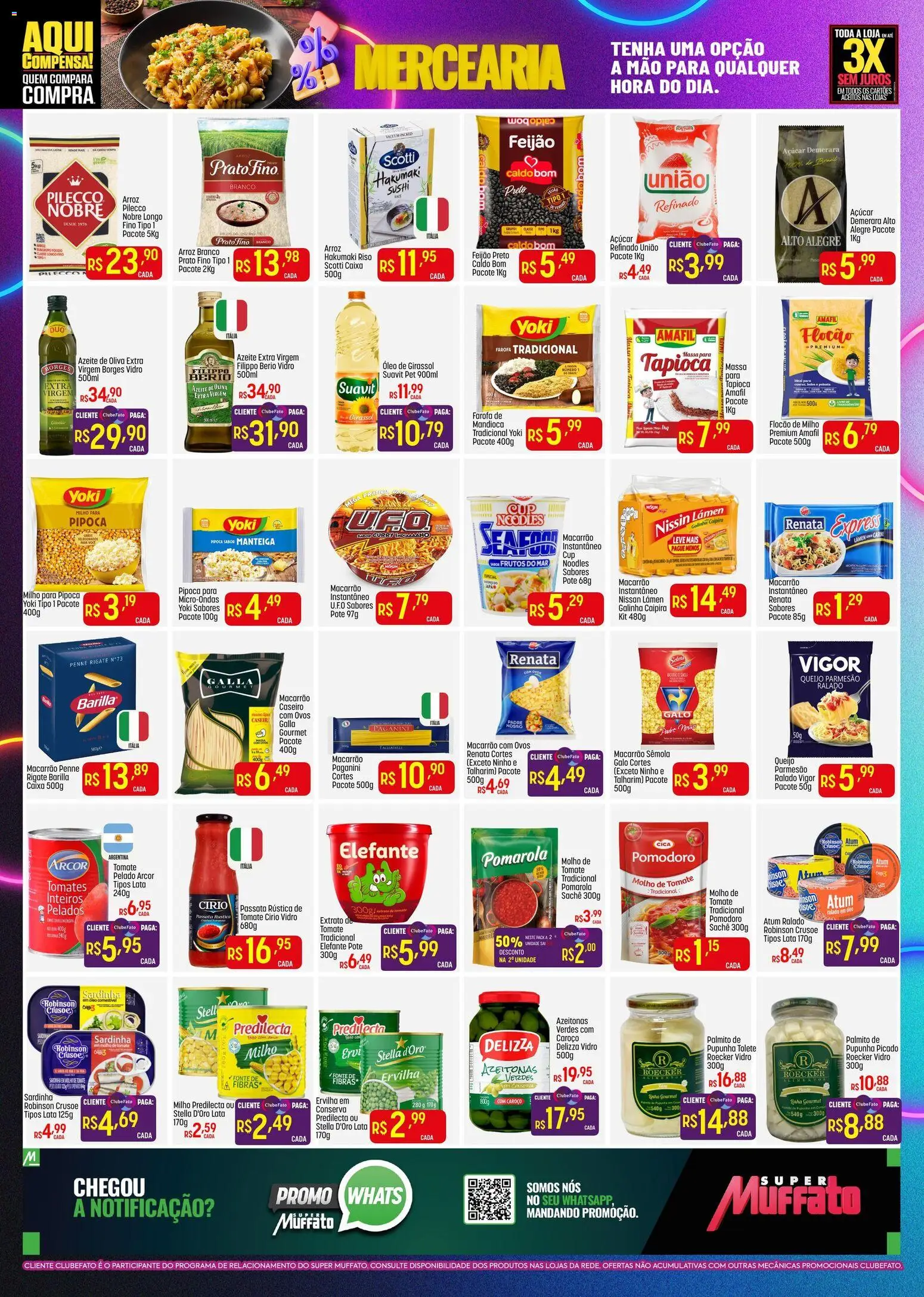 Super Muffato Folheto - válido de 06.04.2026 | Página: 2 | Produtos: Manteiga, Parmesão, Farofa, Azeite