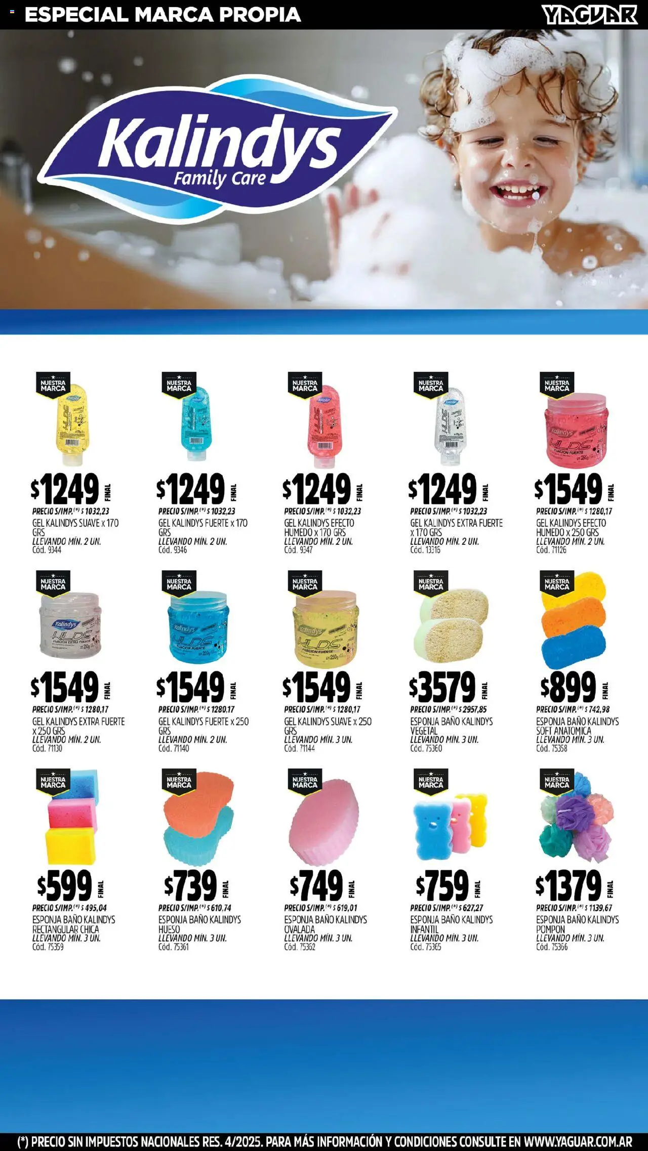 Yaguar catálogo │ válido desde el 29.09.2025 | Página: 17 | Productos: Baño, Esponja