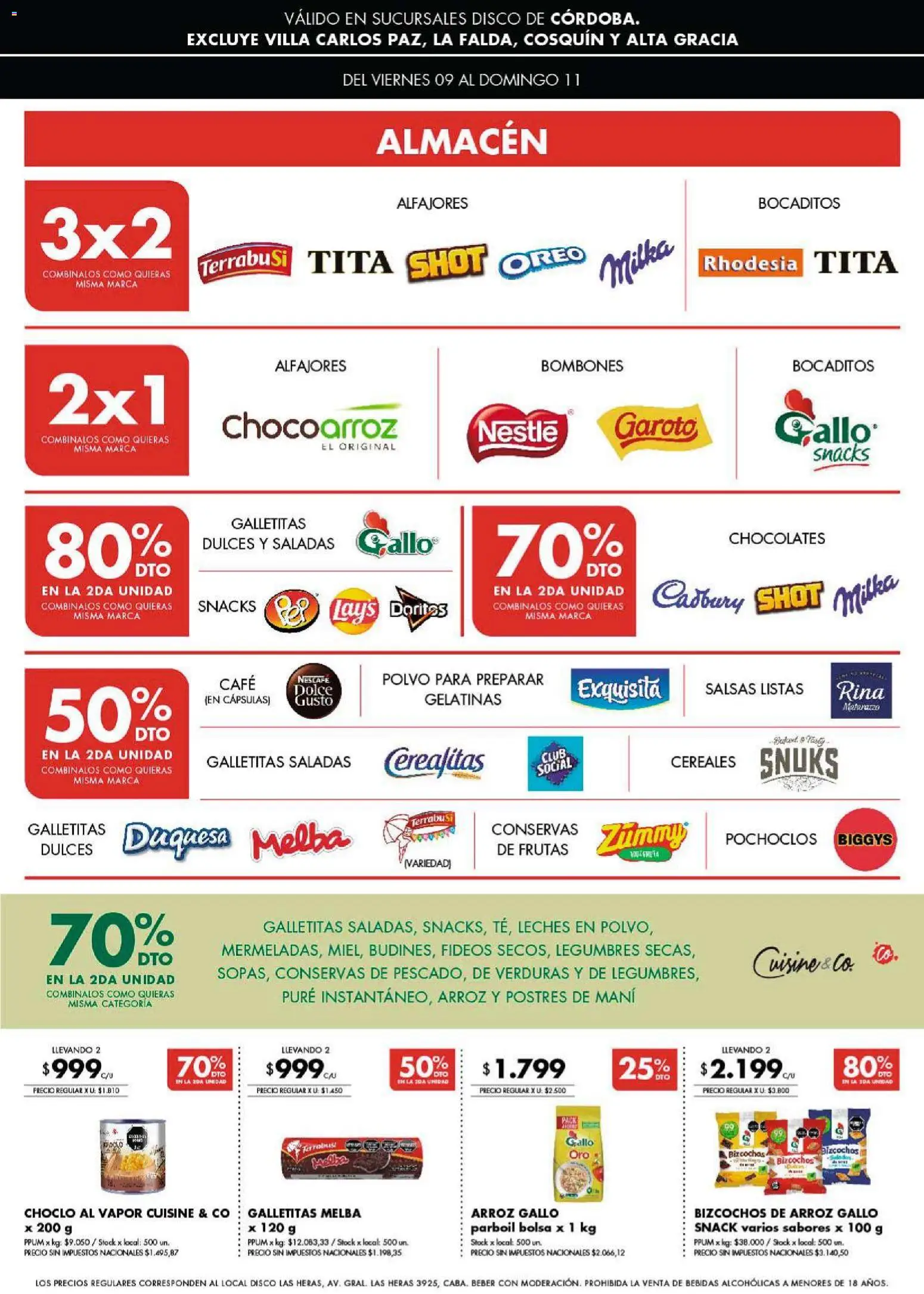 Disco - Ofertas | Córdoba │ válido desde el 09.01.2026 | Página: 2 | Productos: Bolsa, Bombones, Polvo, Arroz