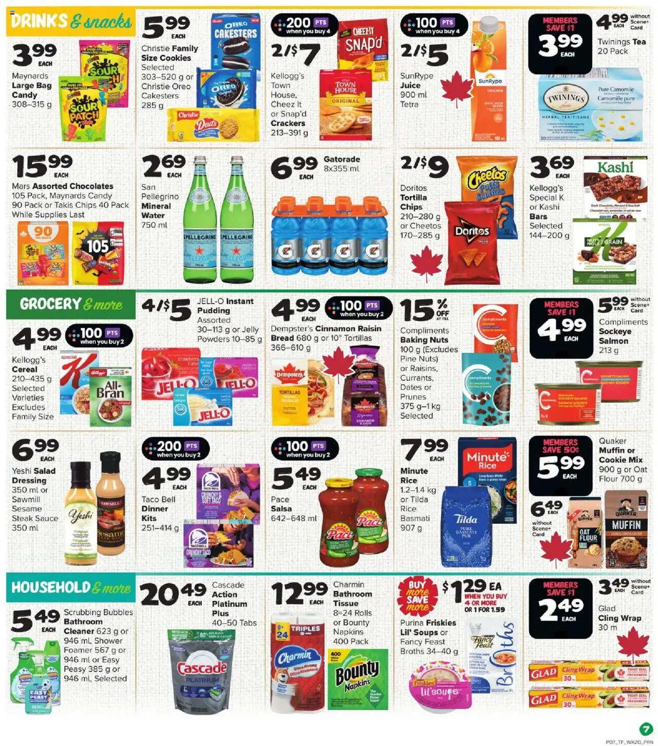 Thrifty Foods flyer valid from 11.09.2025 | Page: 8 | Products: Chips, Nuts, Salad, Shower
