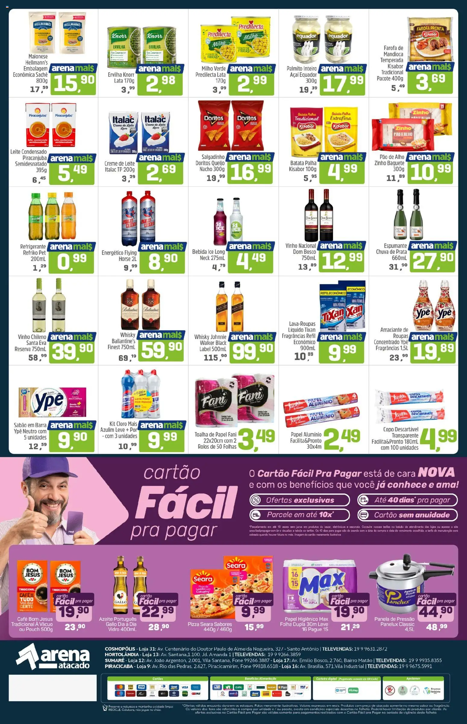 Arena Atacado Folheto - válido de 29.12.2025 | Página: 2 | Produtos: Mandioca, Panela de pressão, Creme, Knorr