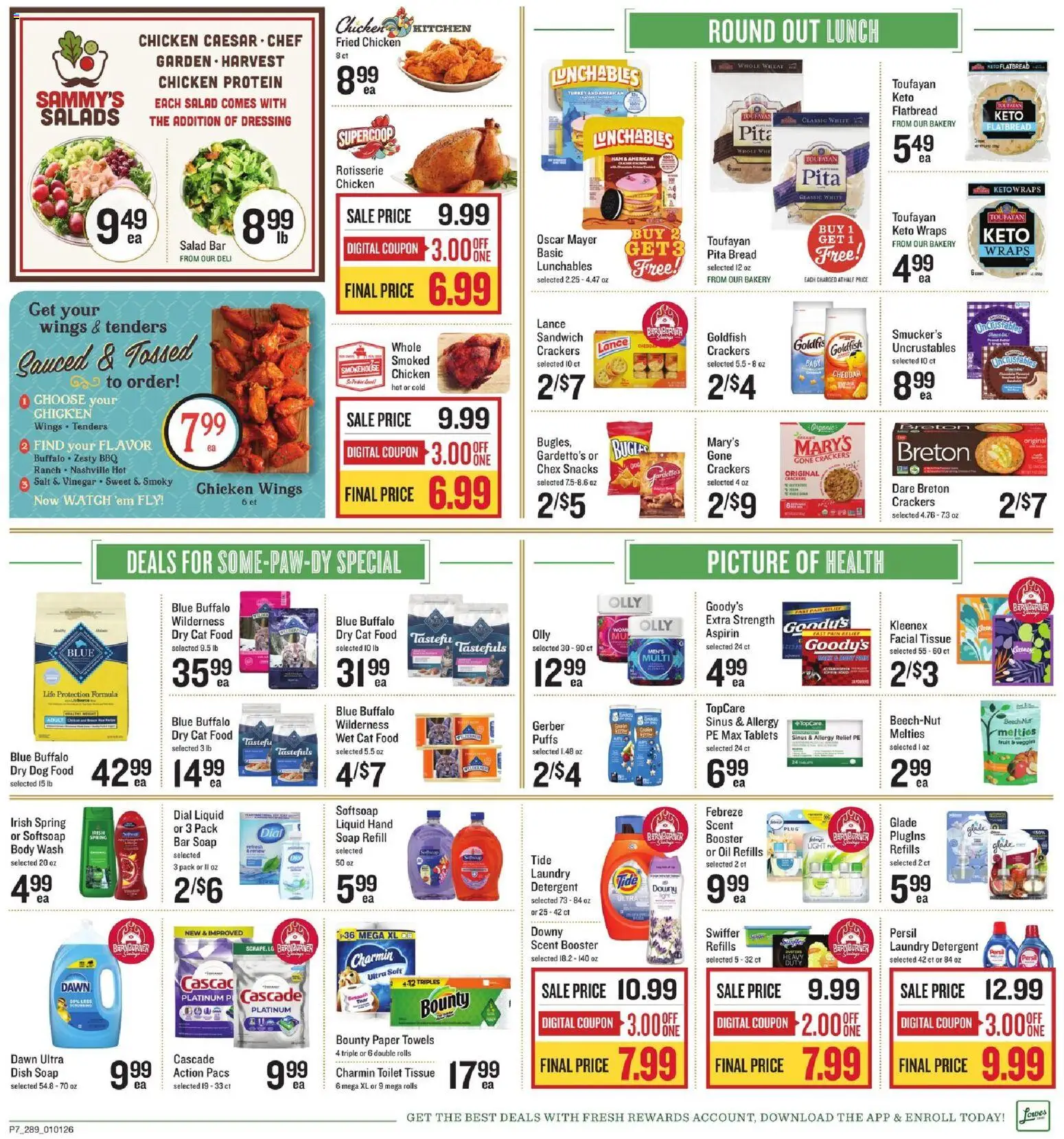 Lowes Foods Weekly Ad - GA - valid from 01.01.2026 | Page: 9 | Products: Dog Food, Bar Soap, Salt, Watch