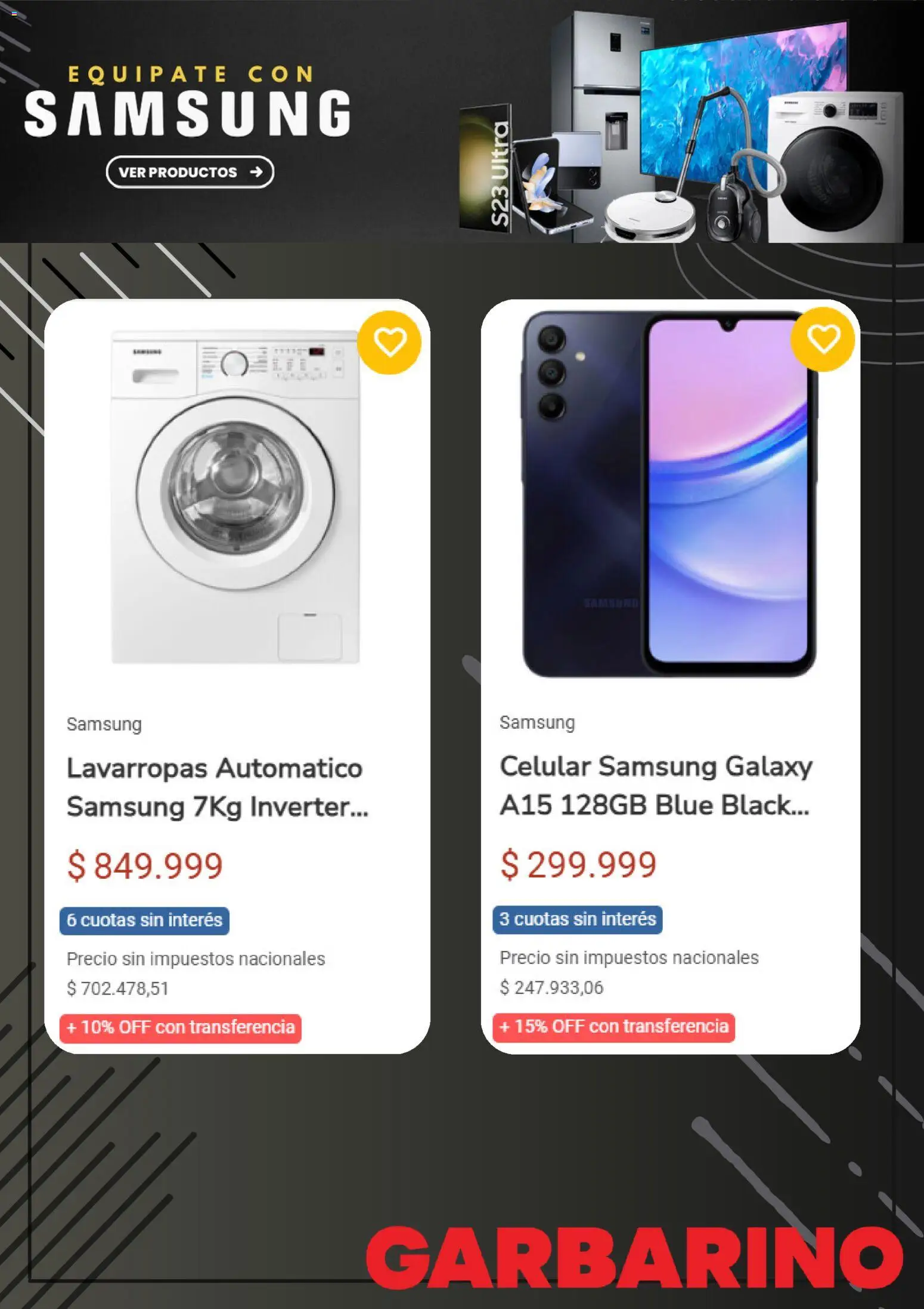 Garbarino catálogo │ válido desde el 14.11.2025 | Página: 2 | Productos: Lavarropas