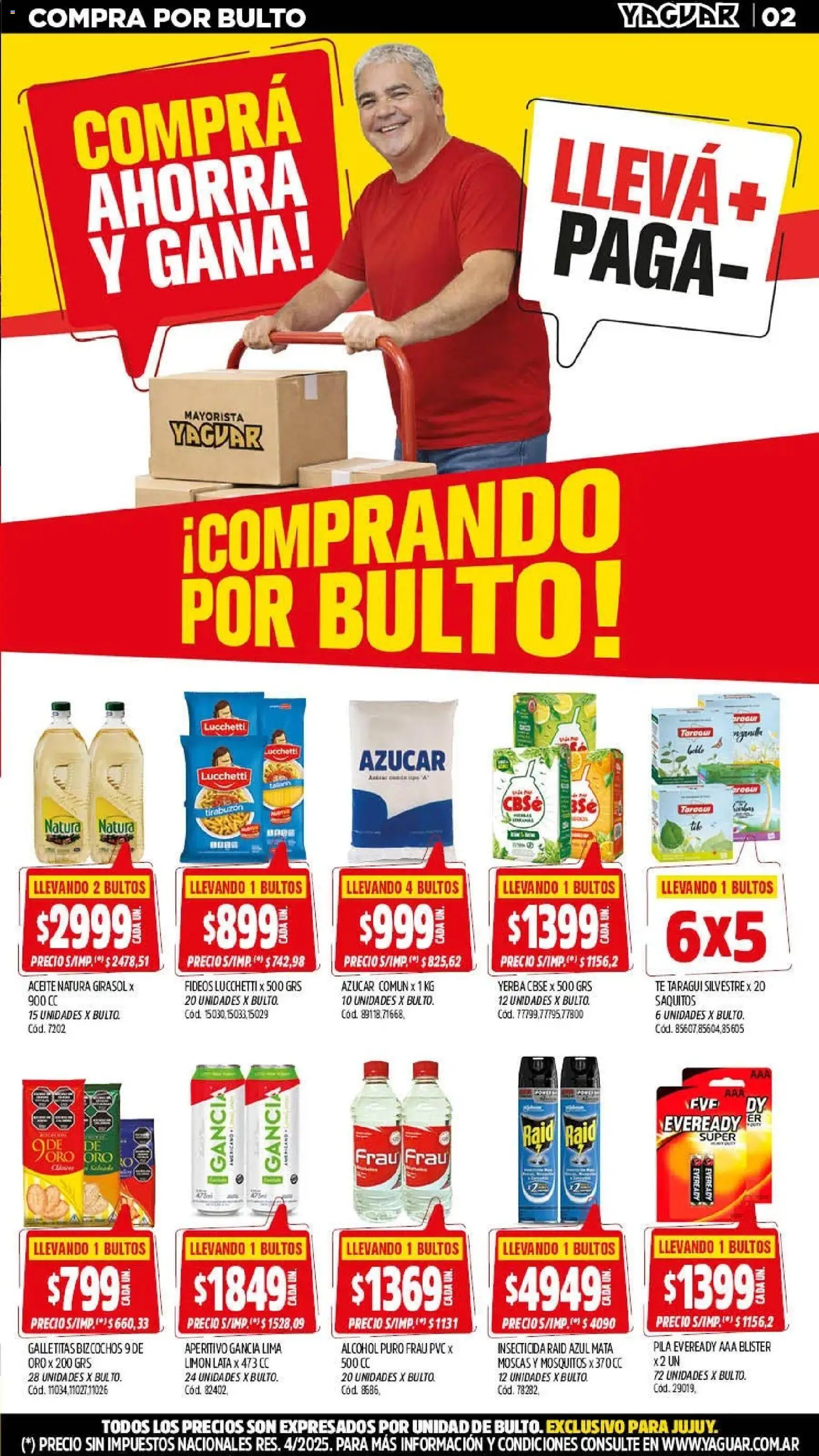 Yaguar - Oferta Semanal Jujuy │ válido desde el 20.04.2026 | Página: 2 | Productos: Galletitas, Azucar, Yerba, Limón
