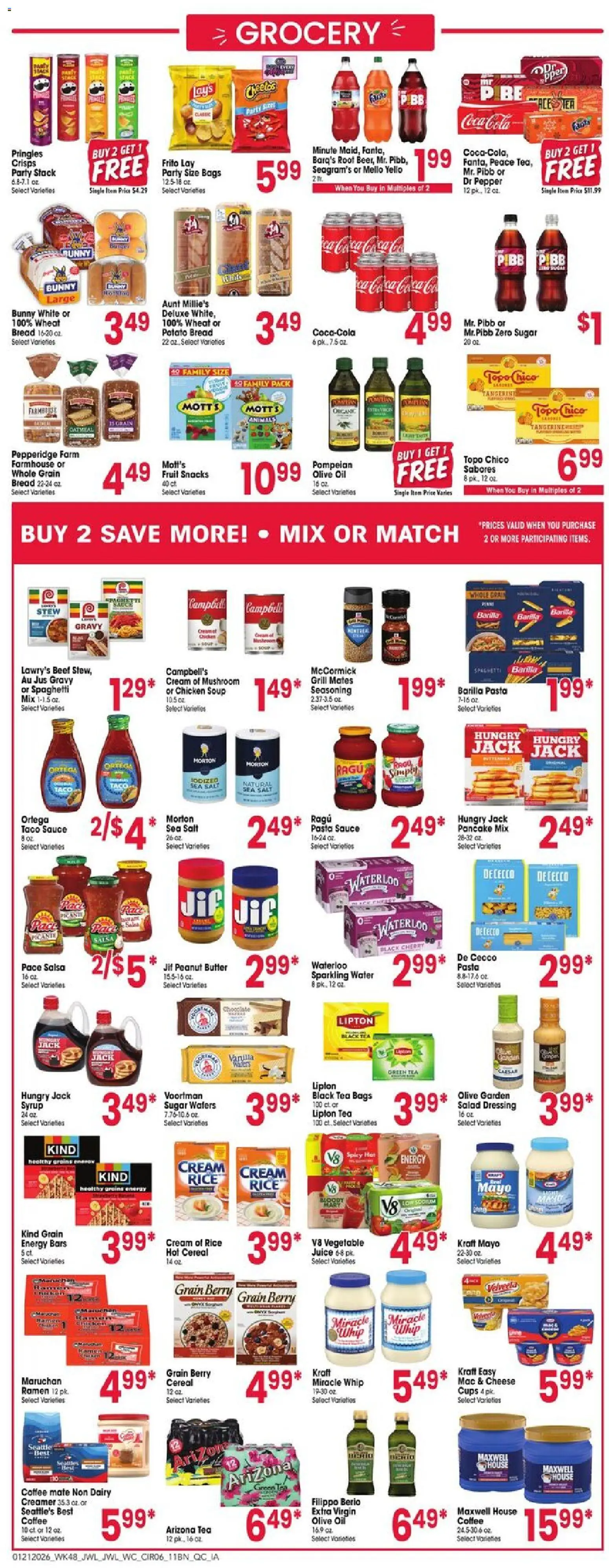 Jewel Osco Weekly Ad - IA - valid from 21.01.2026 | Page: 6 | Products: Green Tea, Oil, Coffee, Beef