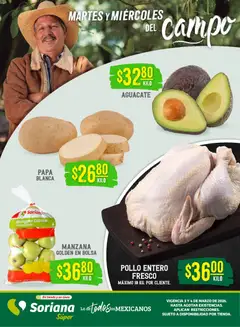 Vista previa de Soriana Martes y Miércoles del Campo Súper: Nuevo León, Ciudad Victoria y Tampico, nuevo folleto de la tienda, válido en México a partir del 03.03.2026
