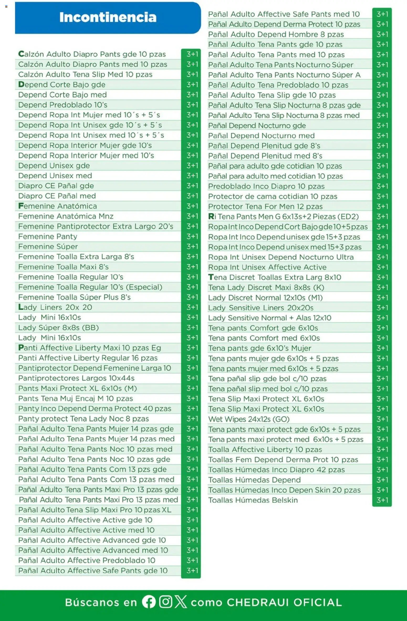 Nuevas ofertas de Chedraui válidas en toda la República Mexicana desde el 05.03.2026. ¡Encuentra las mejores ofertas en Chedraui folleto Farmacia! | Página: 11 | Productos: Calzón, Ropa interior, Toallas, Pants
