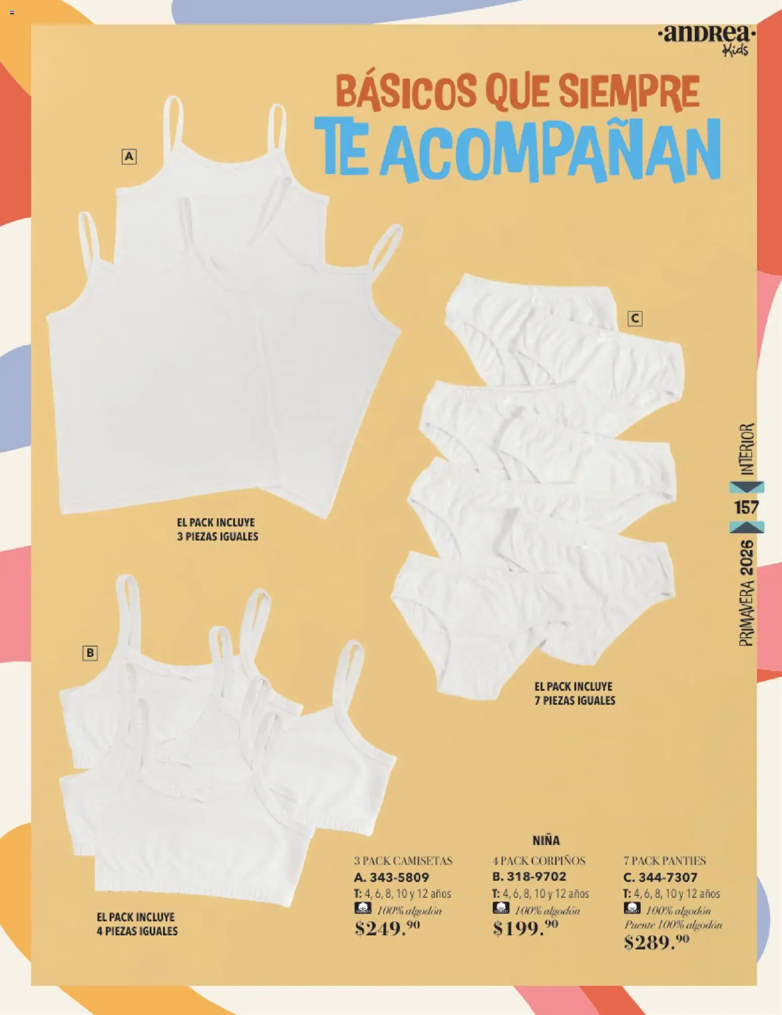 Nuevas ofertas de Andrea válidas en toda la República Mexicana desde el 25.01.2026. ¡Encuentra las mejores ofertas en Andrea catálogo Infantil! | Página: 113 | Productos: Algodón, Té