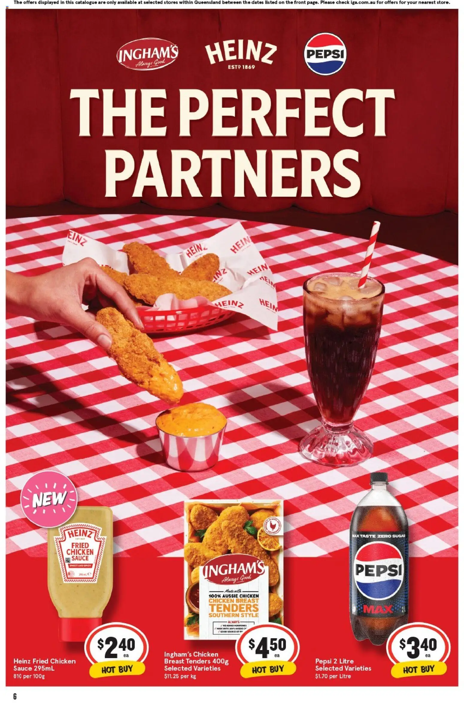 IGA catalogue - valid from 05.11.2025 | Page: 6 | Products: Chicken, Pepsi, Sauce, Sugar